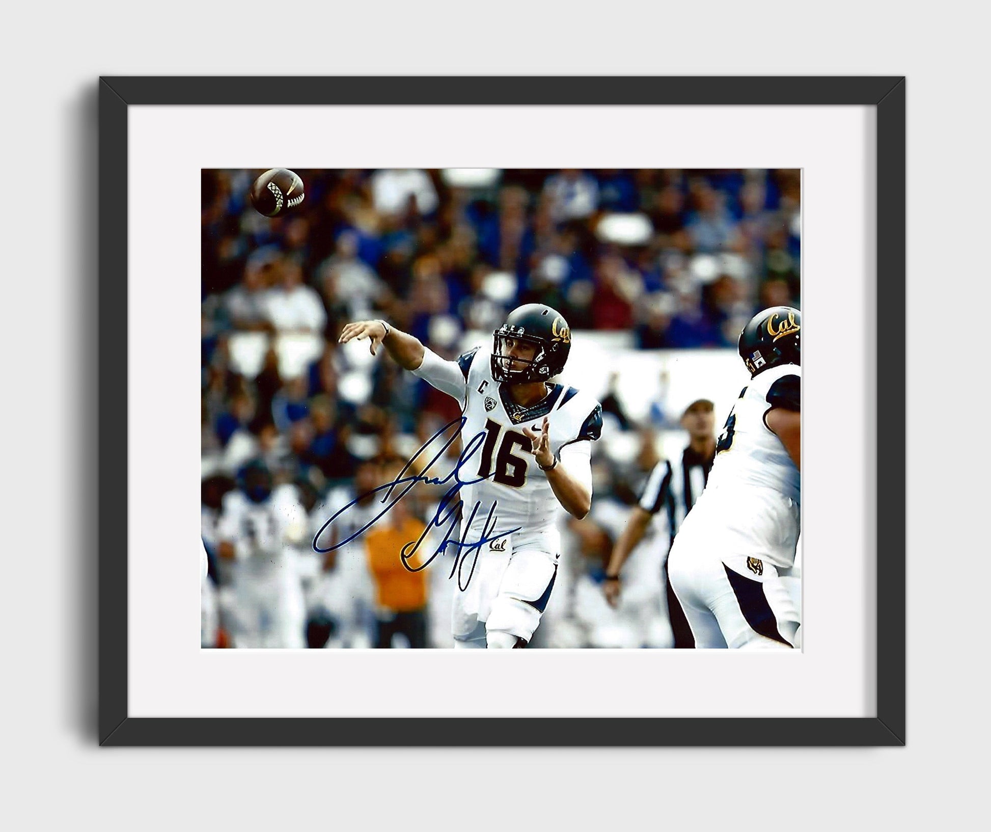 California Football - Jared Goff Downfield Pass Launch Vertical Attack 8x10 Gallery Frame college football wall art
