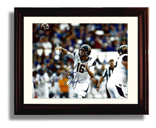 California Football Jared Goff Downfield Pass Launch Vertical Attack College Football Wall Art 8x10 Beveled Frame wall art print – College Football decor