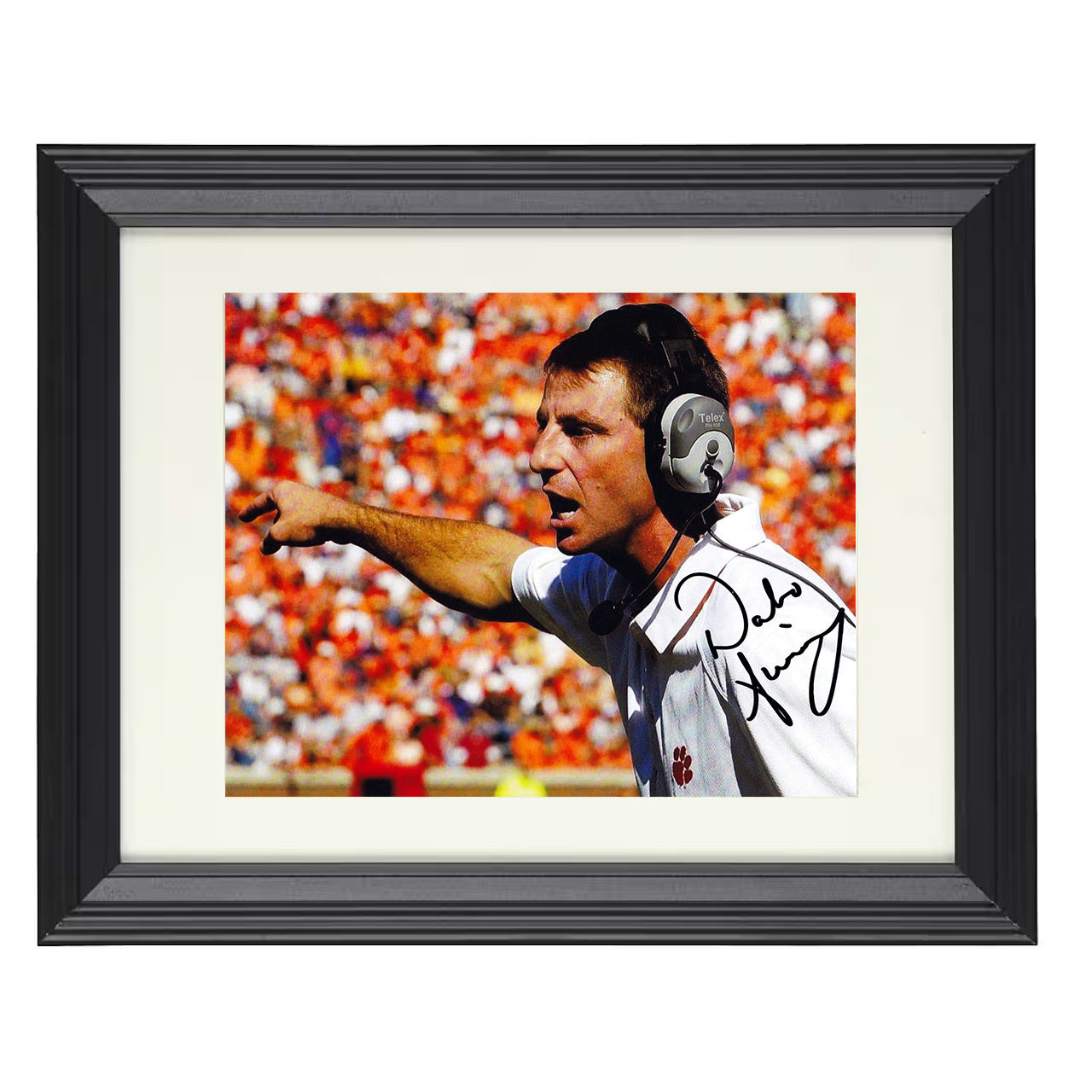 Clemson Football - Dabo Swinney Sideline Command 8x10 Beveled Frame college football wall art