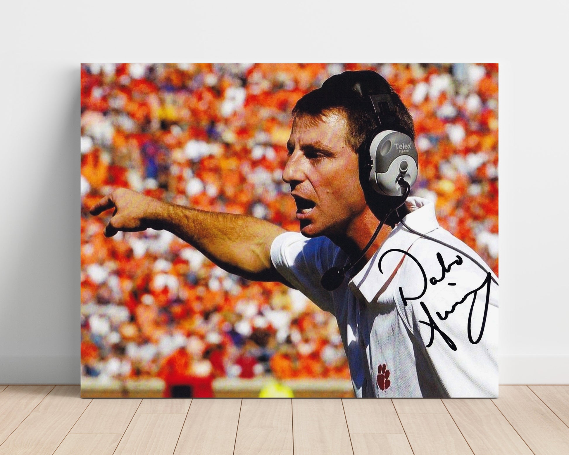 Clemson Football Dabo Swinney Sideline Command College Football Wall Art 16x20 Unframed Print wall art print – College Football decor