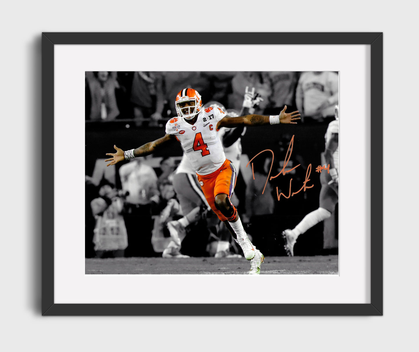 Clemson Football - Deshaun Watson Championship Celebration Run 8x10 Gallery Frame college football wall art