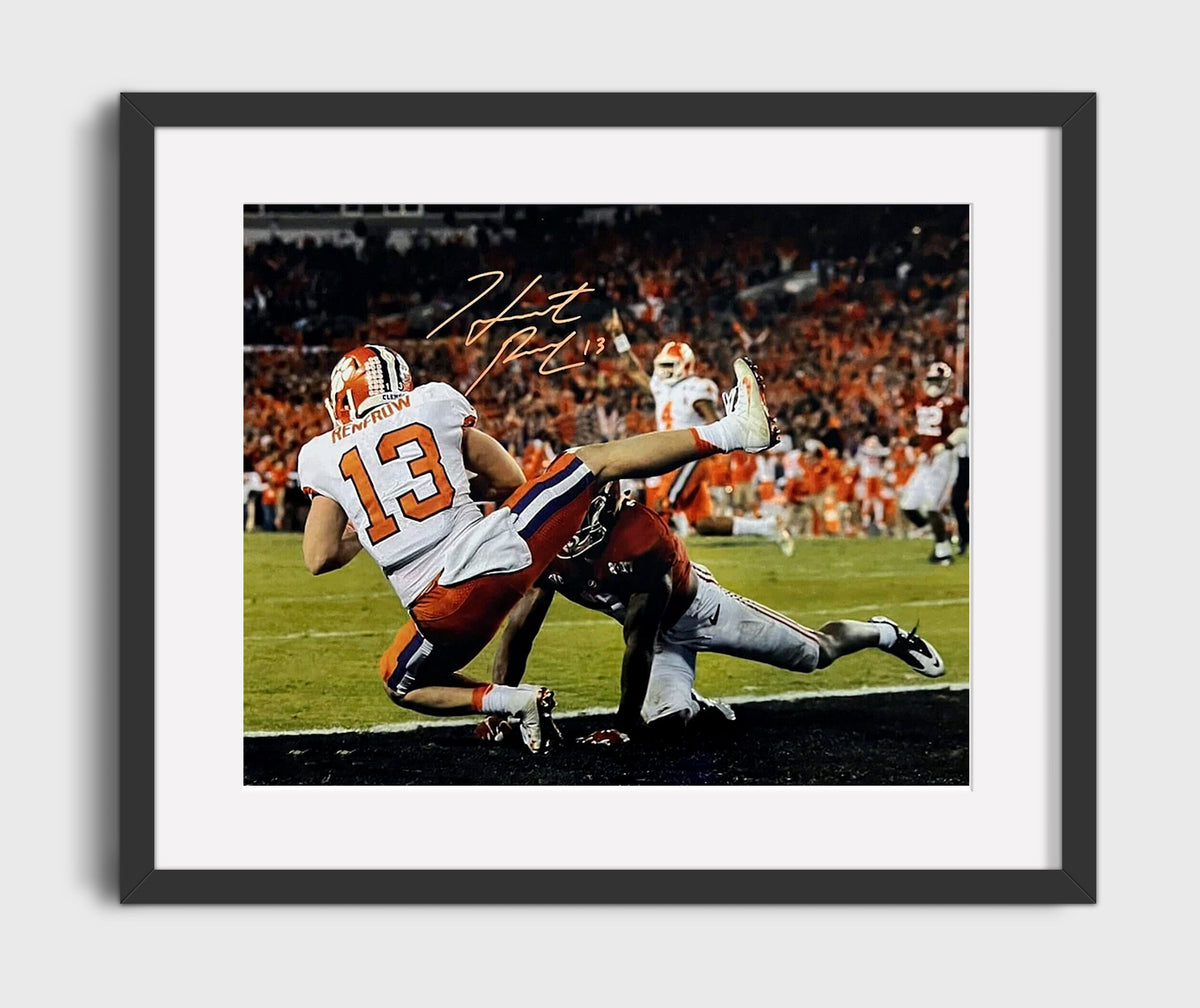 Clemson Football - Hunter Renfrow Championship Catch vs Alabama 2017 8x10 Gallery Frame college football wall art