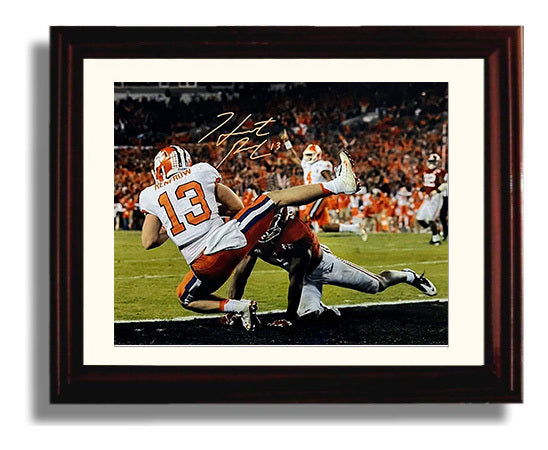 Clemson Football - Hunter Renfrow Championship Catch vs Alabama 2017 8x10 Beveled Frame college football wall art
