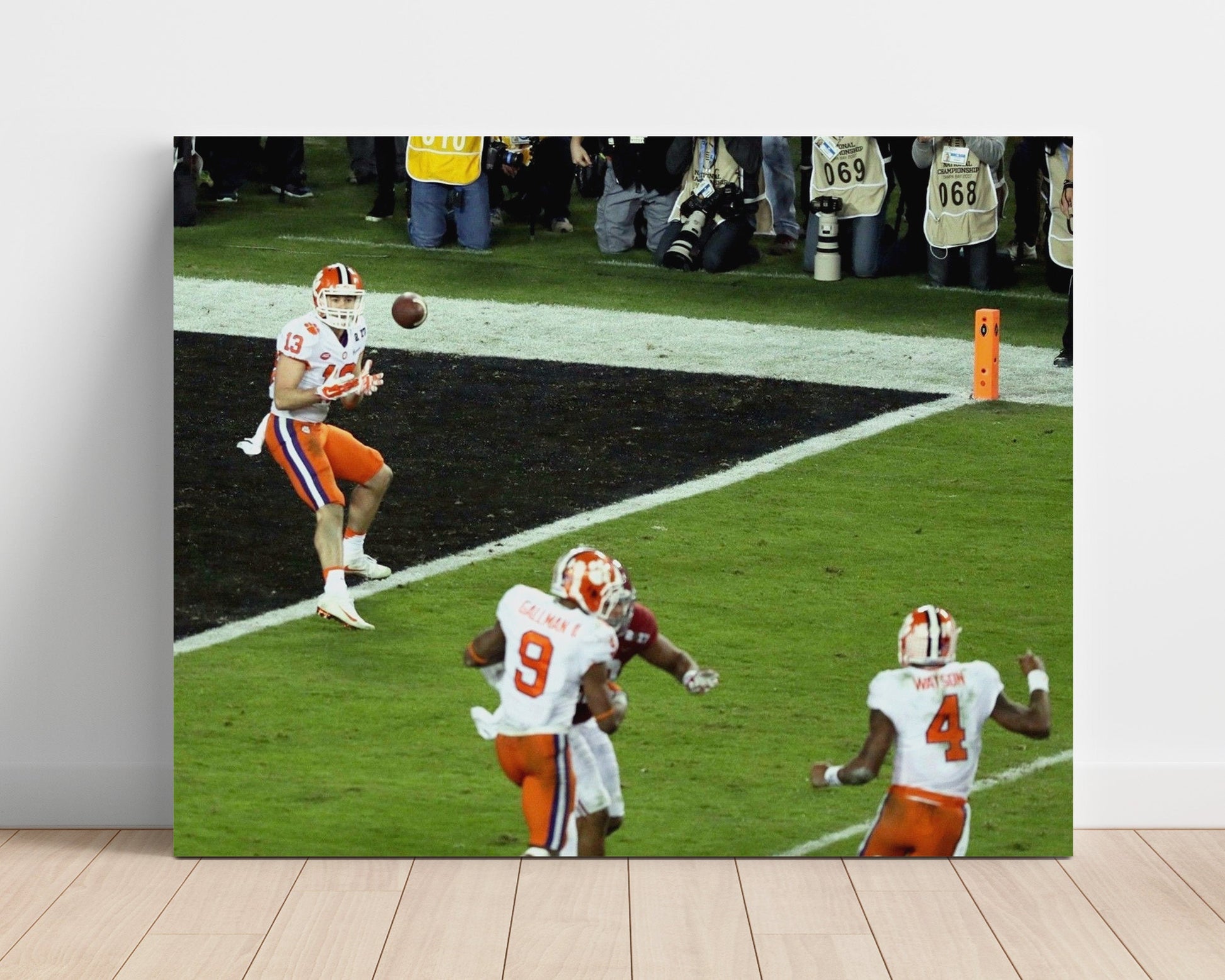 Clemson Football - Hunter Renfrow Title Catch vs Alabama 8x10 Unframed Print college football wall art