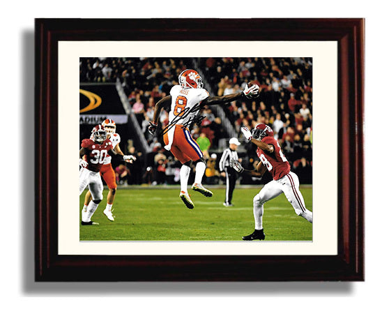 Clemson Football - Justyn Ross Leaping Catch vs Alabama 8x10 Beveled Frame college football wall art