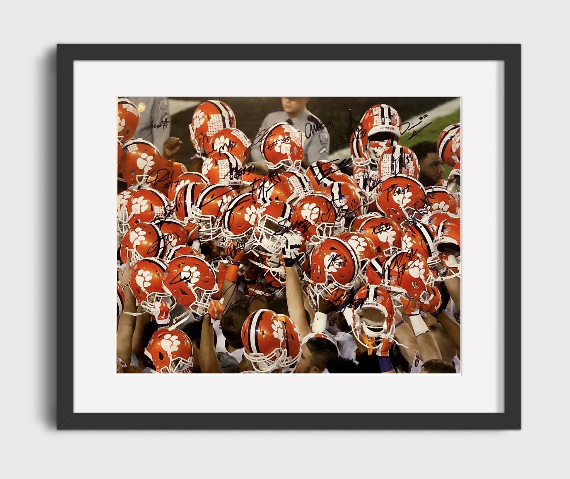 Clemson Football - Team Helmet Unity Huddle 8x10 Gallery Frame college football wall art