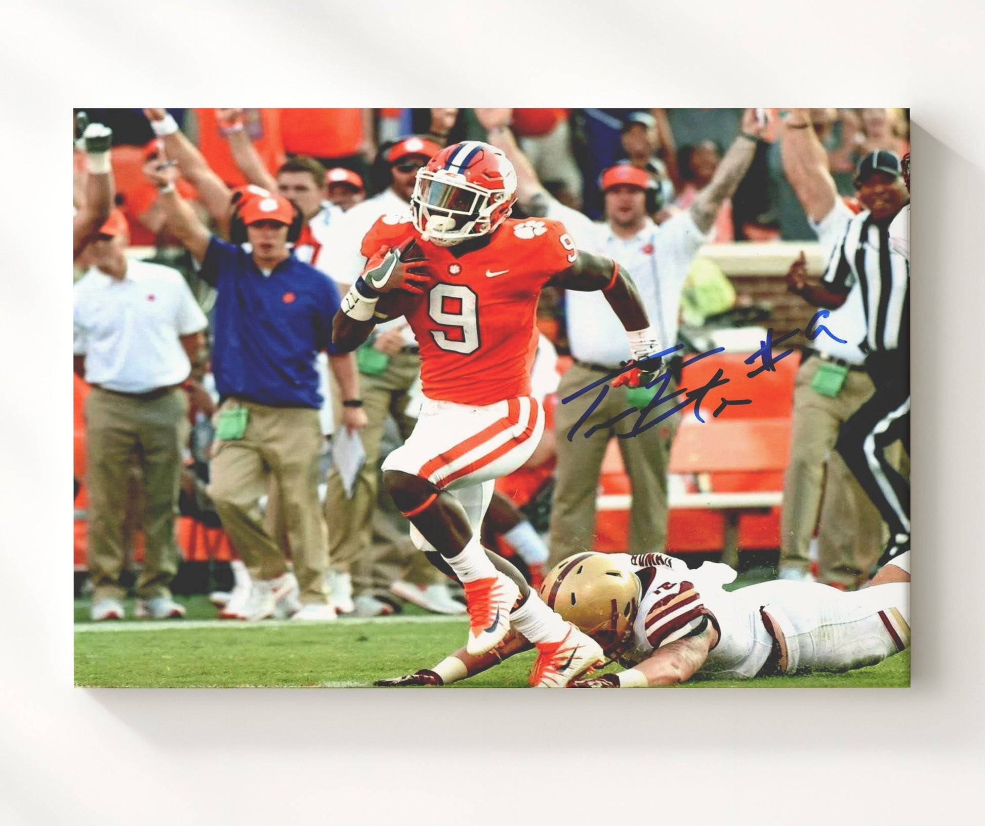 Clemson Football - Travis Etienne Championship Run 2018 8x10 Canvas college football wall art