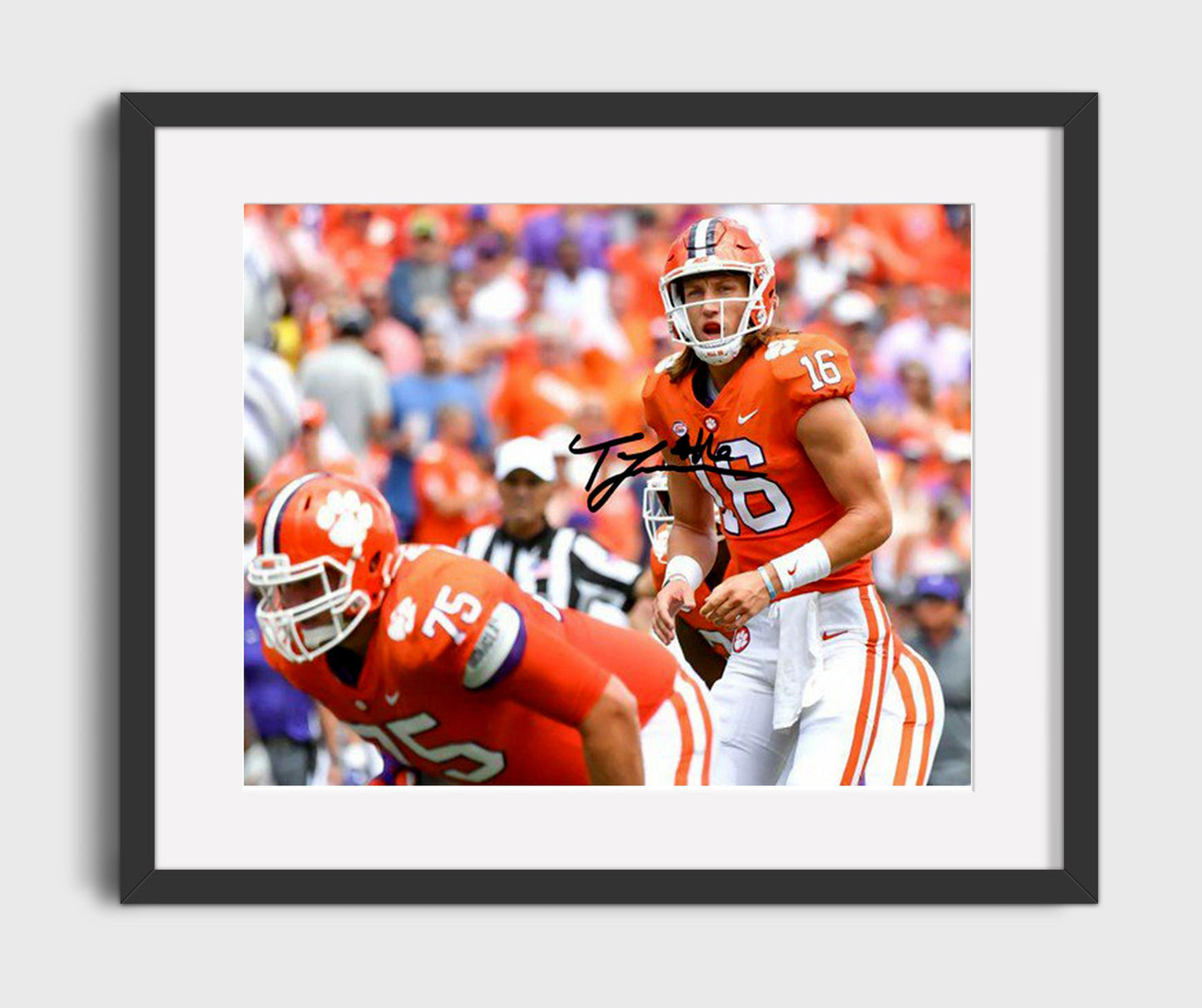 Clemson Football - Trevor Lawrence Pre Snap Read 8x10 Gallery Frame college football wall art