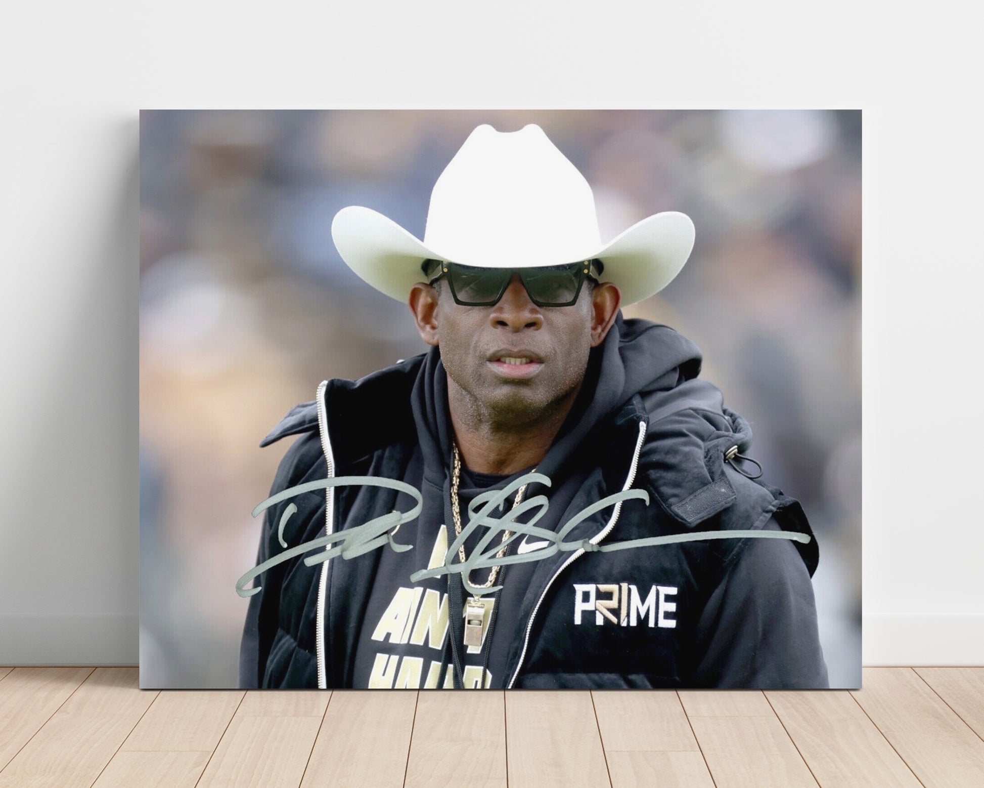 Colorado Football Deion Sanders Prime Sideline Presence College Football Wall Art 16x20 Unframed Print wall art print – College Football decor