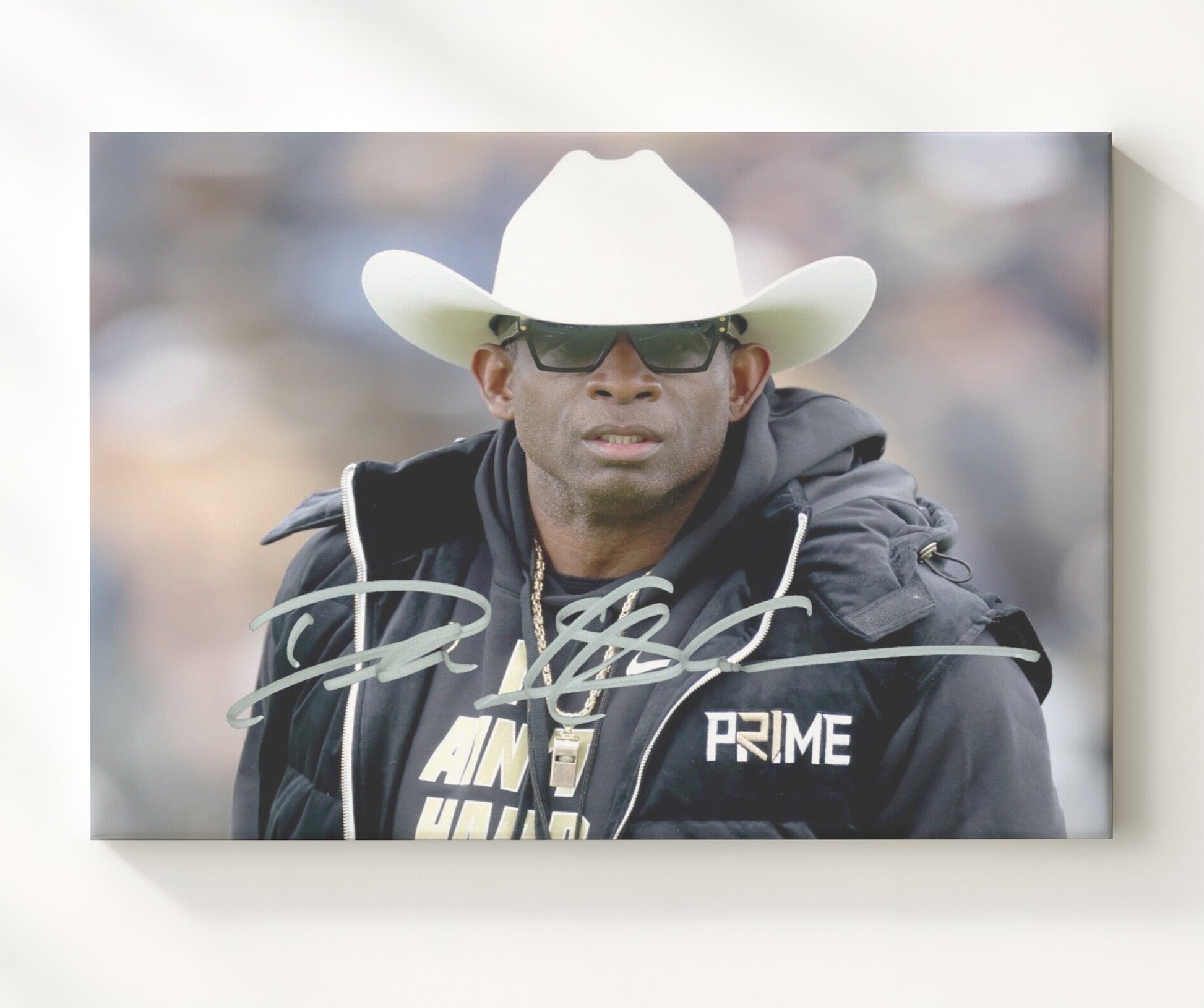 Colorado Football - Deion Sanders Prime Sideline Presence 8x10 Canvas college football wall art