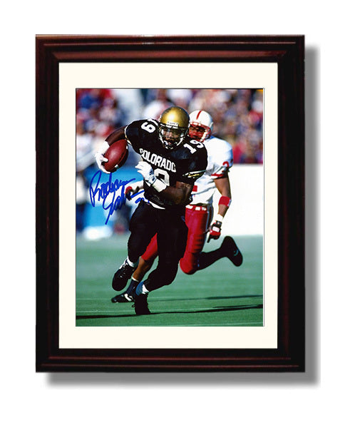 Colorado Football Rashaan Salaam Heisman Run Spotlight College Football Wall Art 8x10 Beveled Frame wall art print – College Football decor