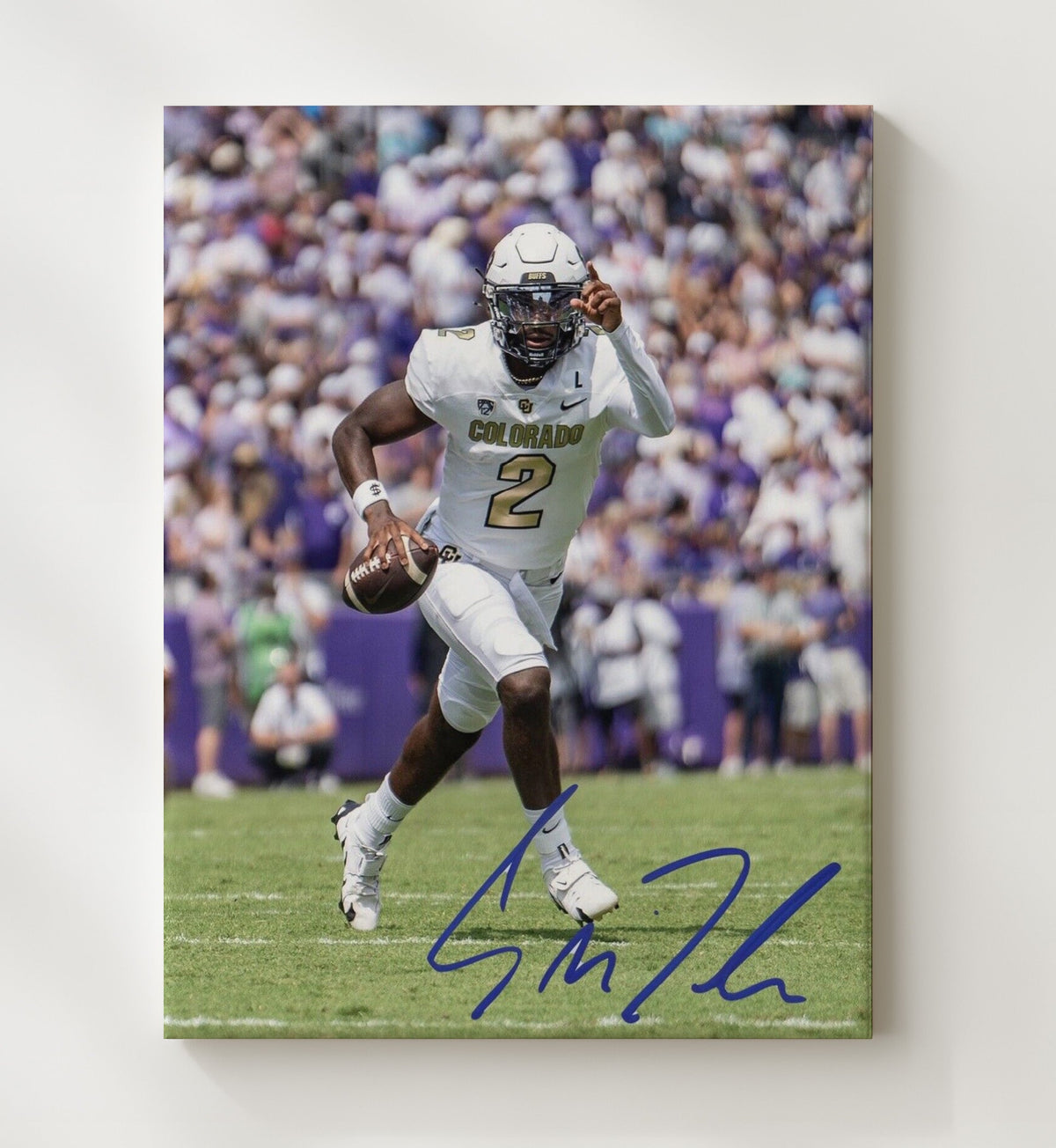 Colorado Football - Shedeur Sanders Prime Time Jr Spotlight 8x10 Canvas college football wall art