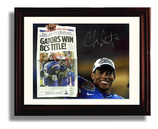 Florida Football Chris Leak Championship Celebration College Football Wall Art 8x10 Beveled Frame wall art print – College Football decor