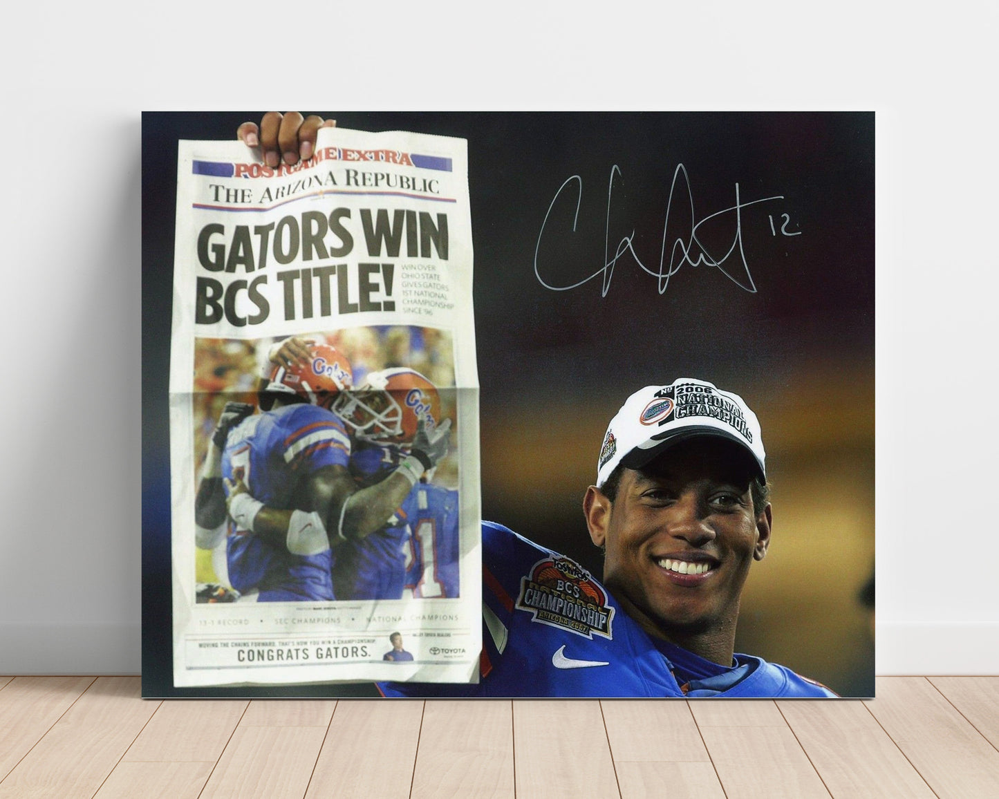 Florida Football Chris Leak Championship Celebration College Football Wall Art 16x20 Unframed Print wall art print – College Football decor