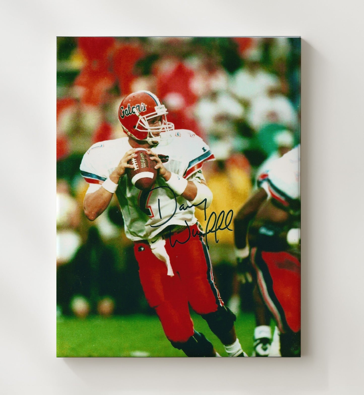 Florida Football - Danny Wuerffel Pocket Pass Setup 8x10 Canvas college football wall art