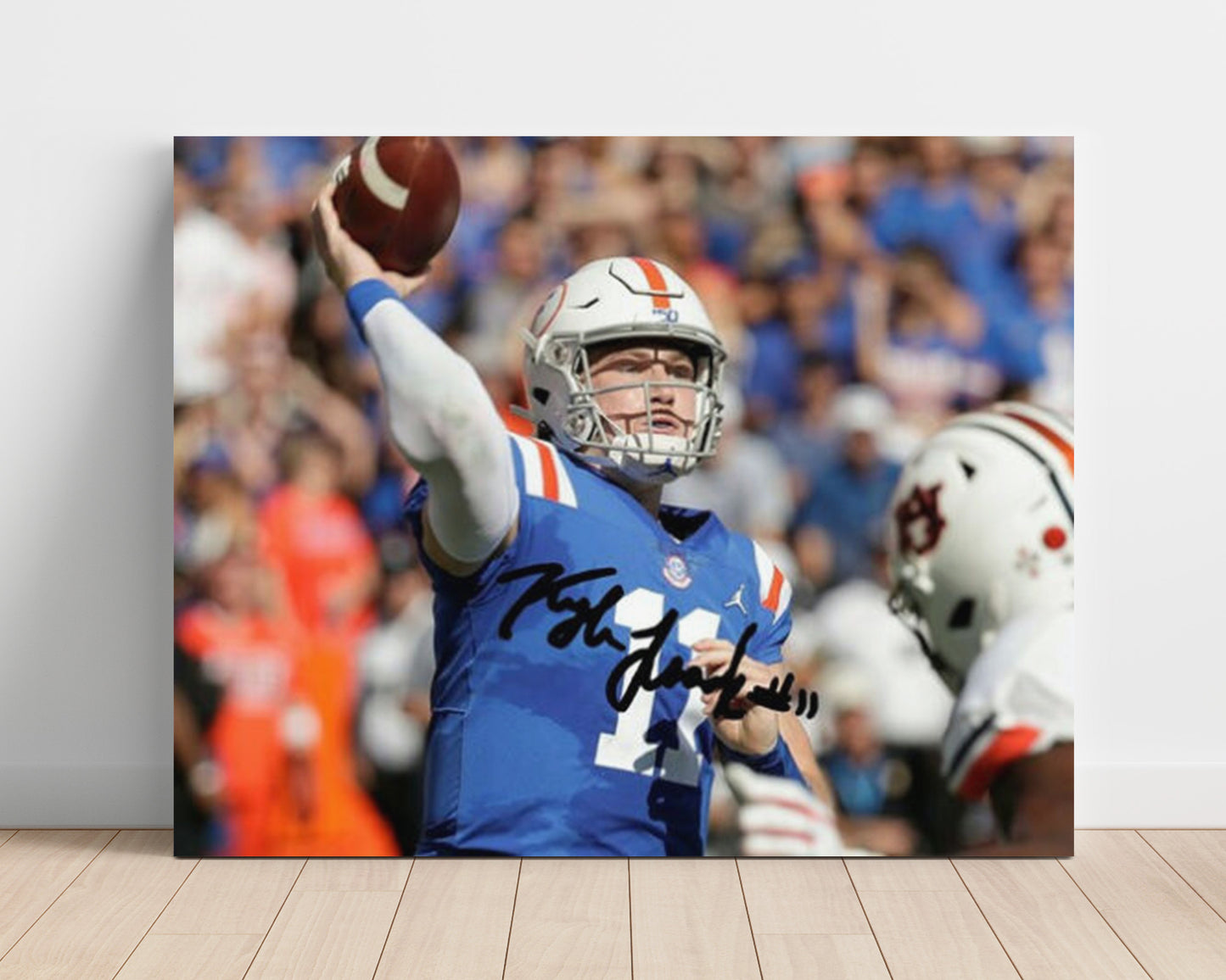 Florida Football Kyle Trask Deep Pass Release College Football Wall Art 16x20 Unframed Print wall art print – College Football decor