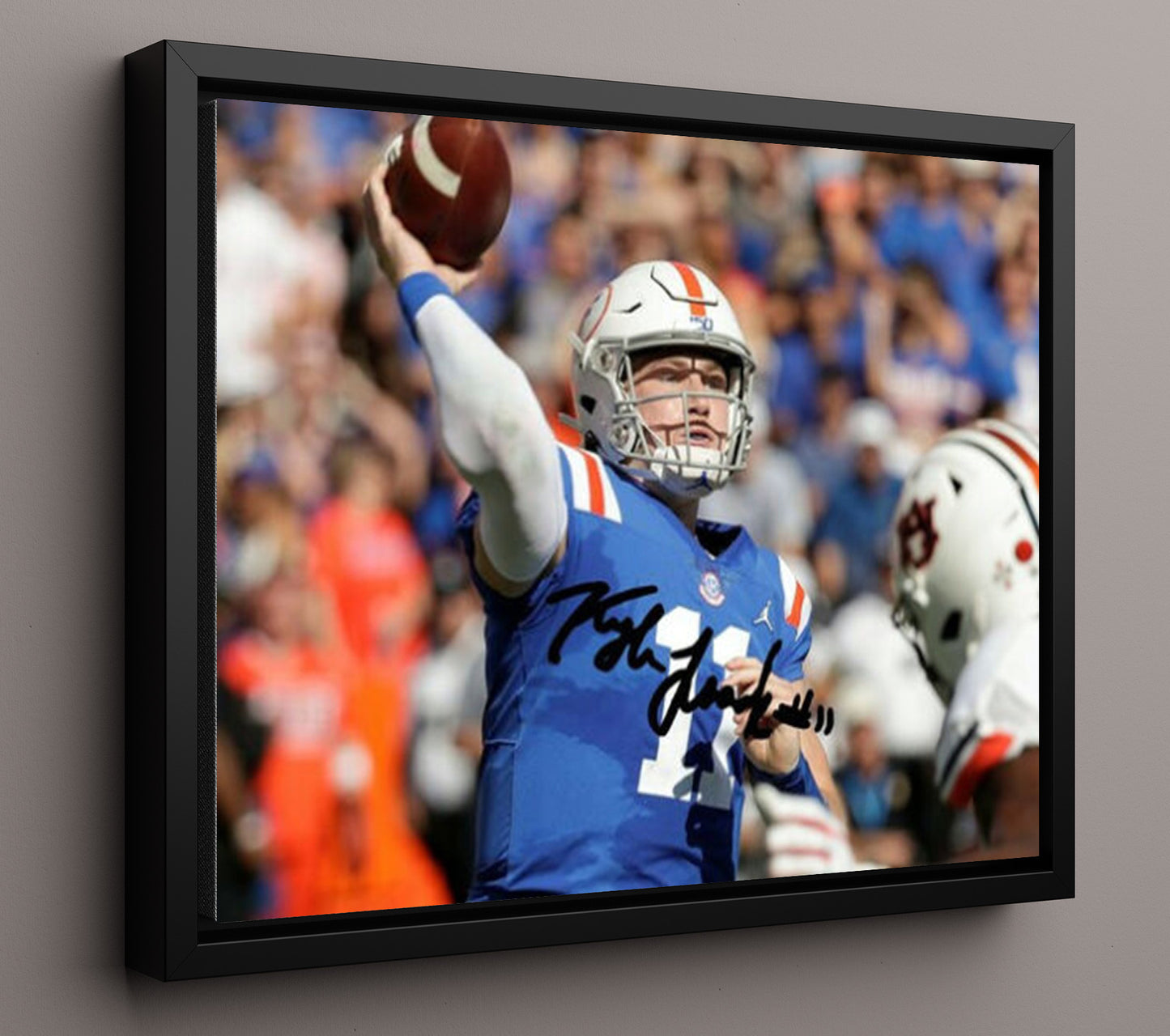 Florida Football - Kyle Trask Deep Pass Release 8x10 Framed Canvas college football wall art