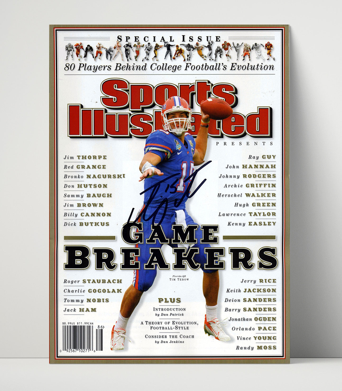 Florida Football Tim Tebow Game Breakers SI Cover College Football Wall Art 16x20 Unframed Print wall art print – College Football decor