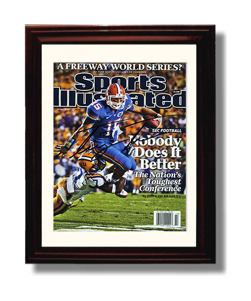 Florida Football Tim Tebow Nobody Does It Better SI Cover College Football Wall Art 8x10 Beveled Frame wall art print – College Football decor