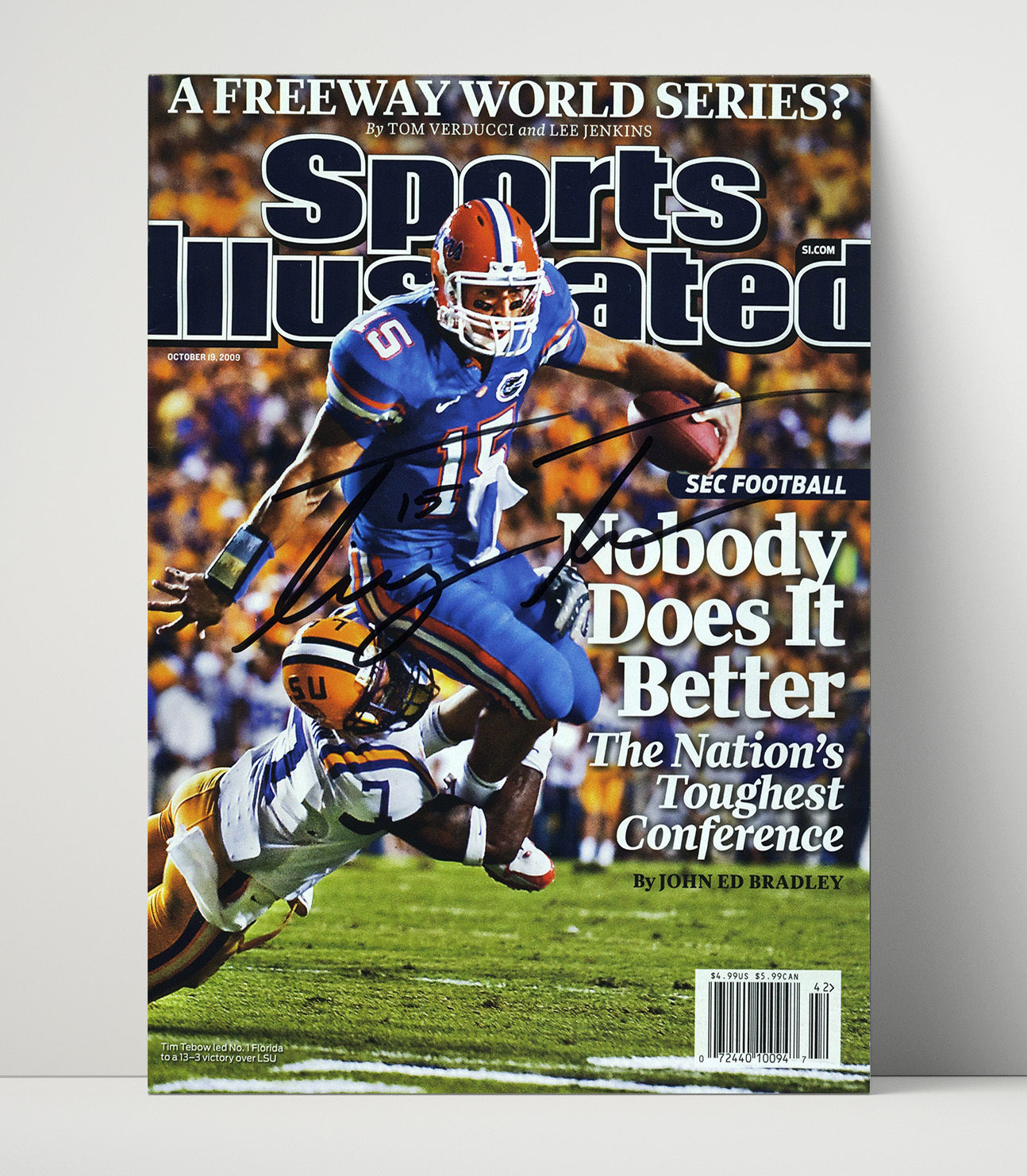 Florida Football Tim Tebow Nobody Does It Better SI Cover College Football Wall Art 16x20 Unframed Print wall art print – College Football decor