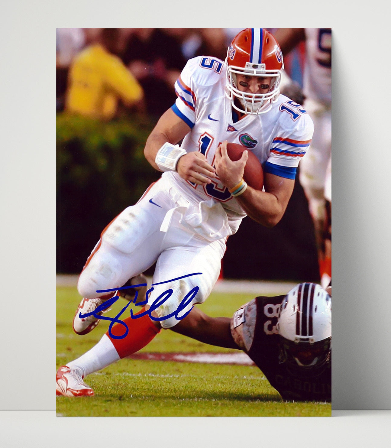 Florida Football Tim Tebow Power Run Breakaway College Football Wall Art 16x20 Unframed Print wall art print – College Football decor