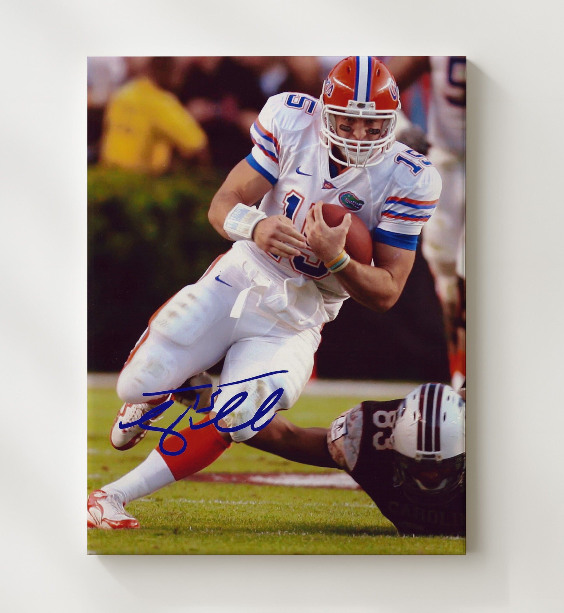Florida Football - Tim Tebow Power Run Breakaway 8x10 Canvas college football wall art