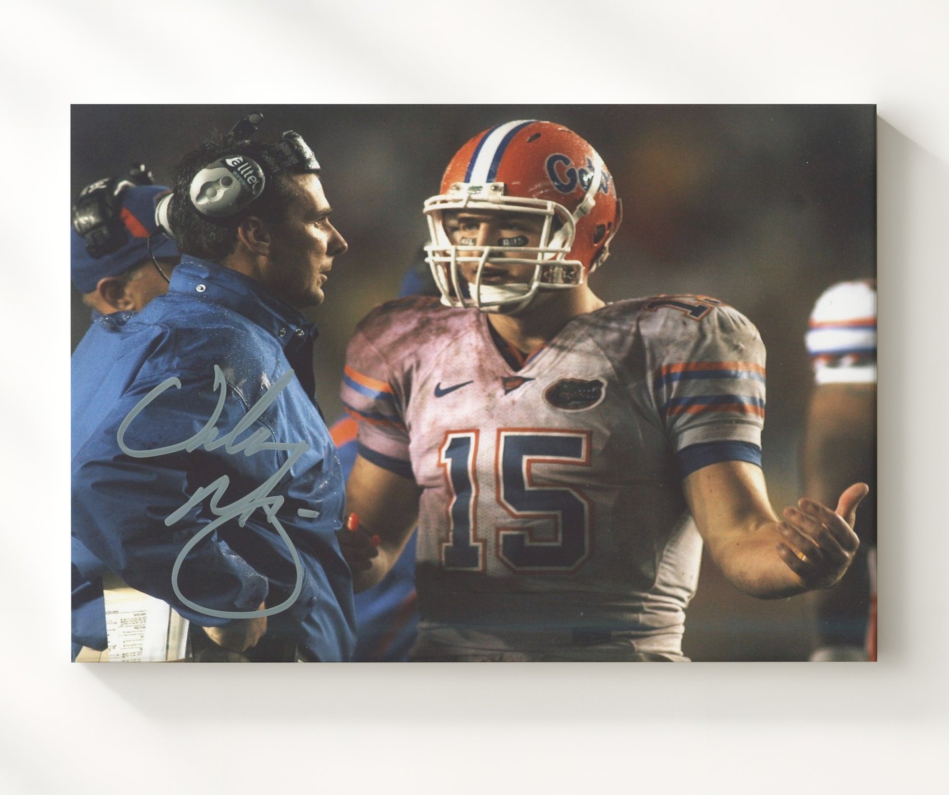Florida Football - Urban Meyer Sideline Focus 8x10 Canvas college football wall art