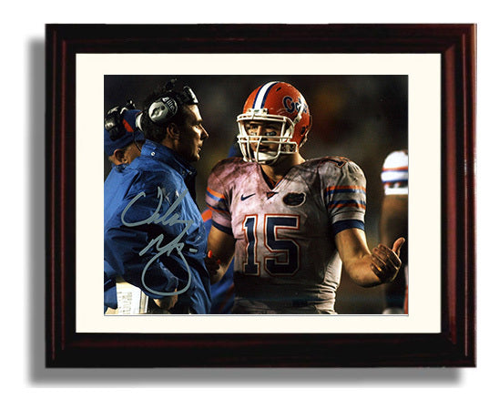 Florida Football - Urban Meyer Sideline Focus 8x10 Beveled Frame college football wall art