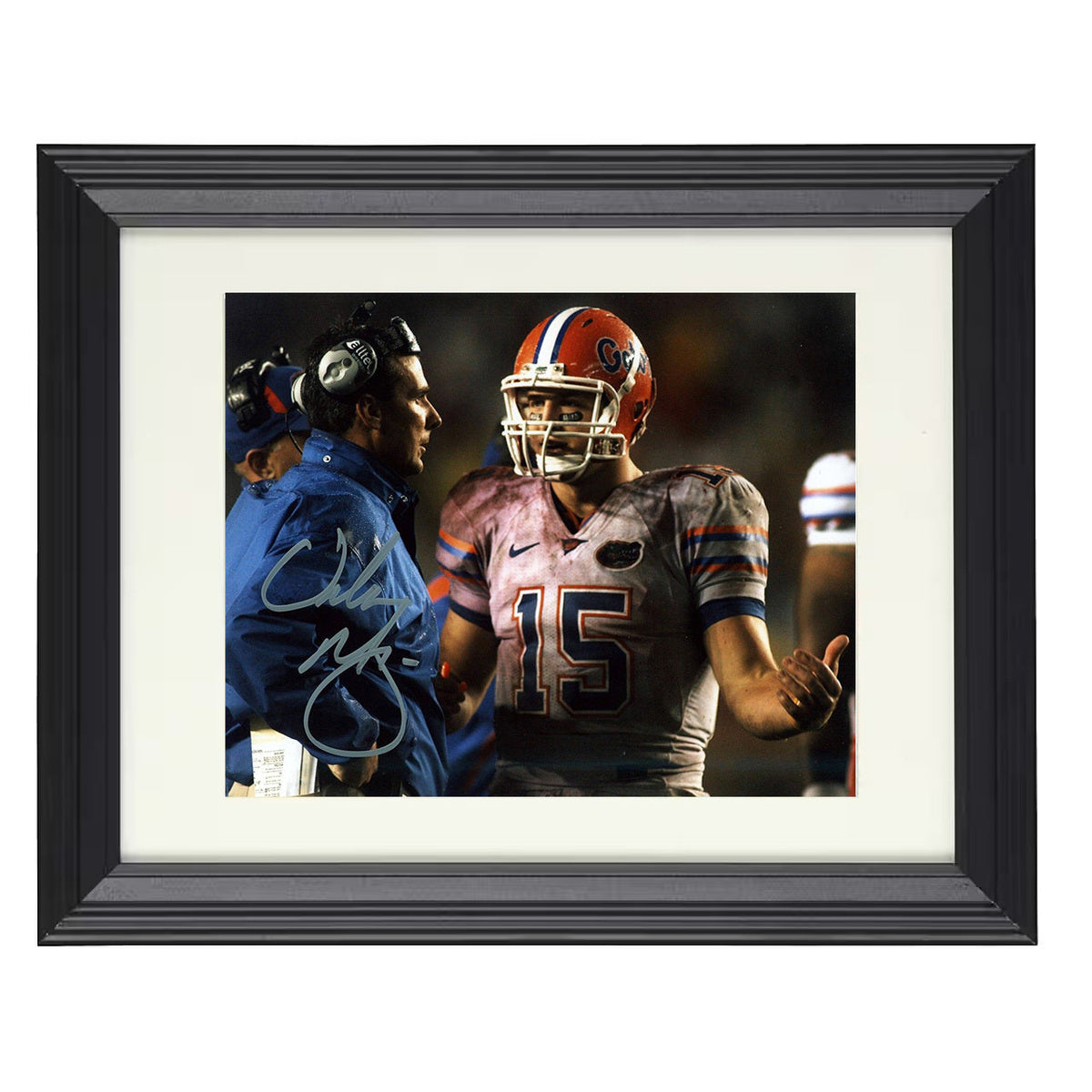 Florida Football - Urban Meyer Sideline Focus 8x10 Beveled Frame college football wall art