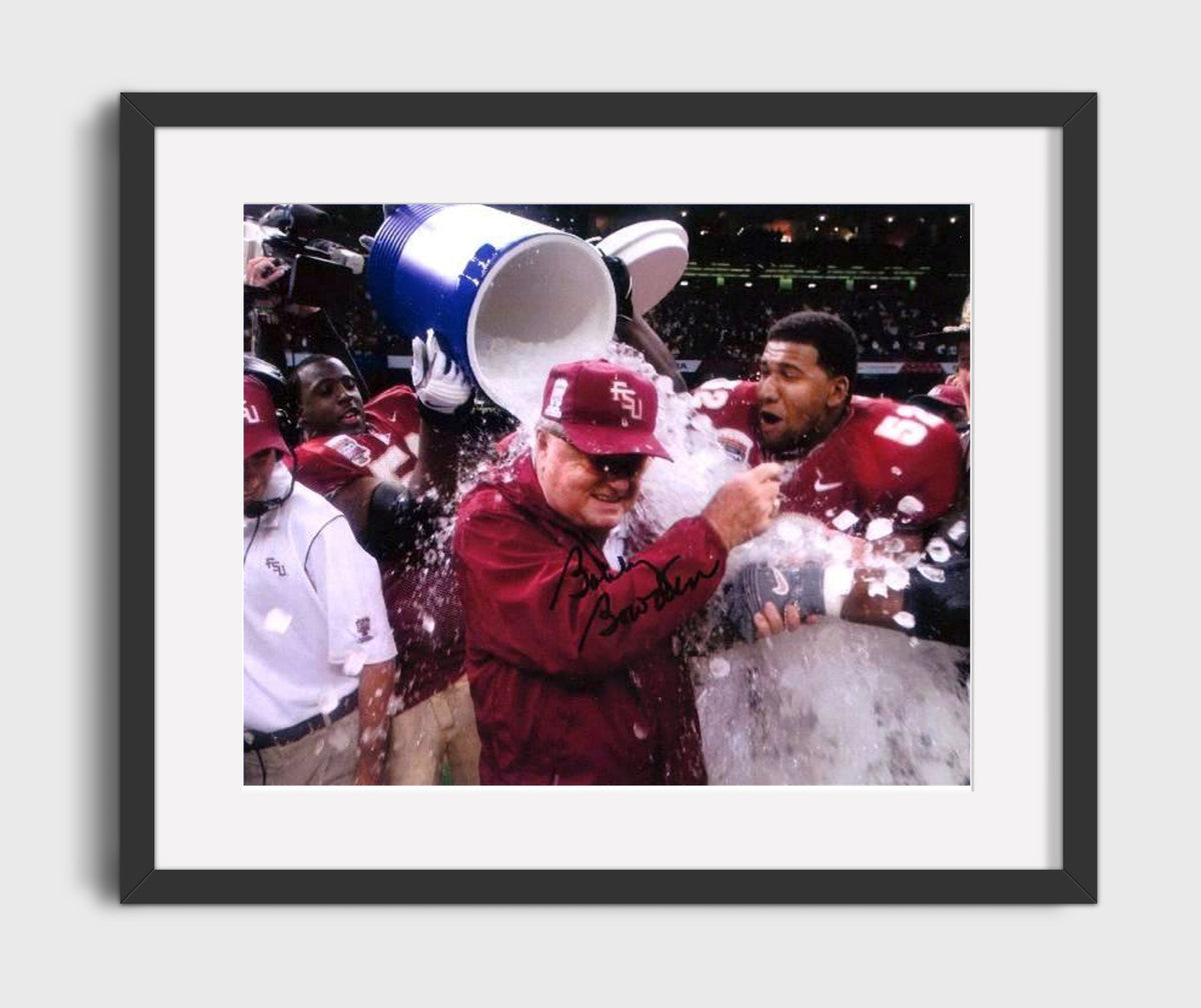 Florida State Football - Bobby Bowden Ice Bath Celebration 8x10 Gallery Frame college football wall art