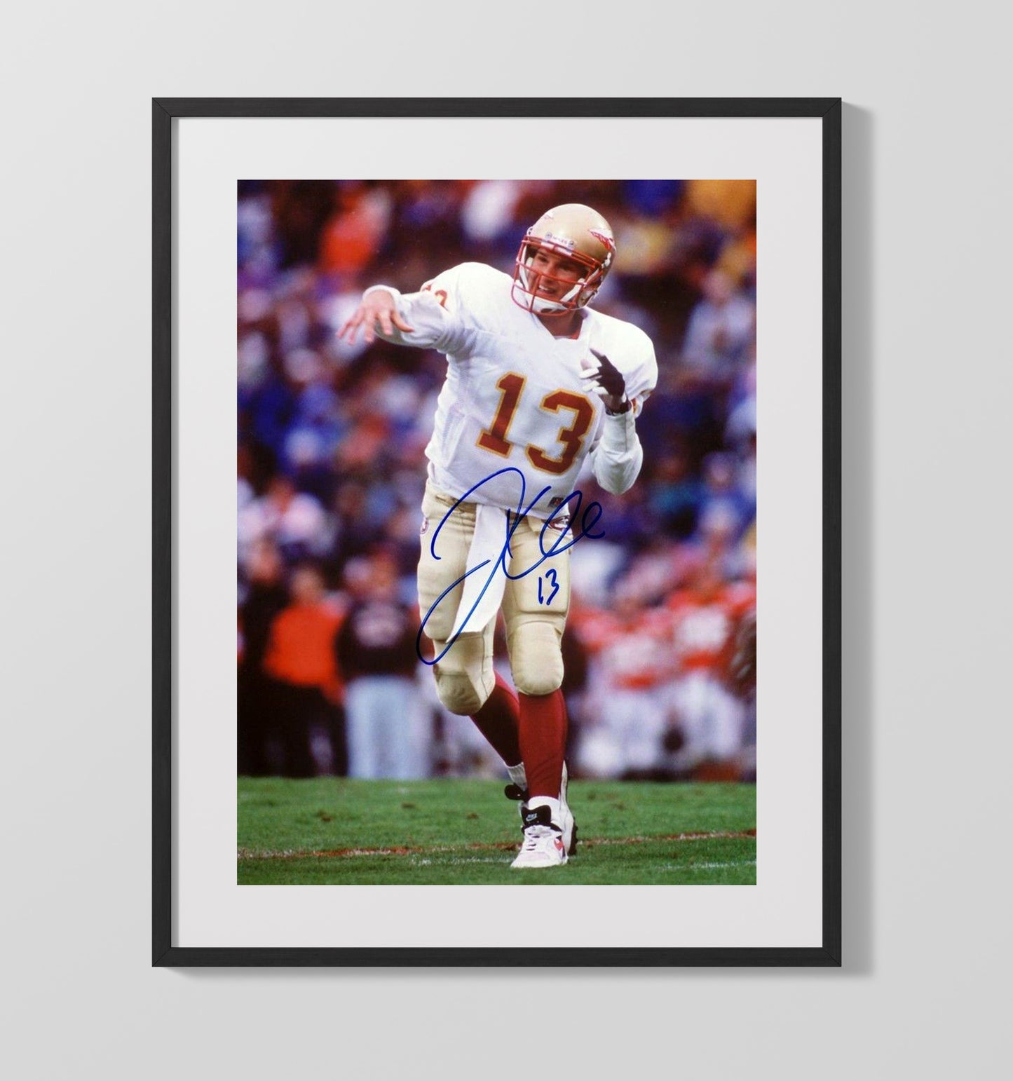 Florida State Football Danny Kanell Pocket Pass College Football Wall Art 16x20 Gallery Frame wall art print – College Football decor