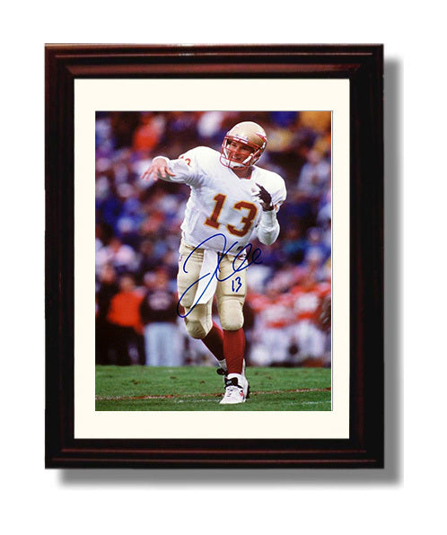 Florida State Football Danny Kanell Pocket Pass College Football Wall Art 8x10 Beveled Frame wall art print – College Football decor