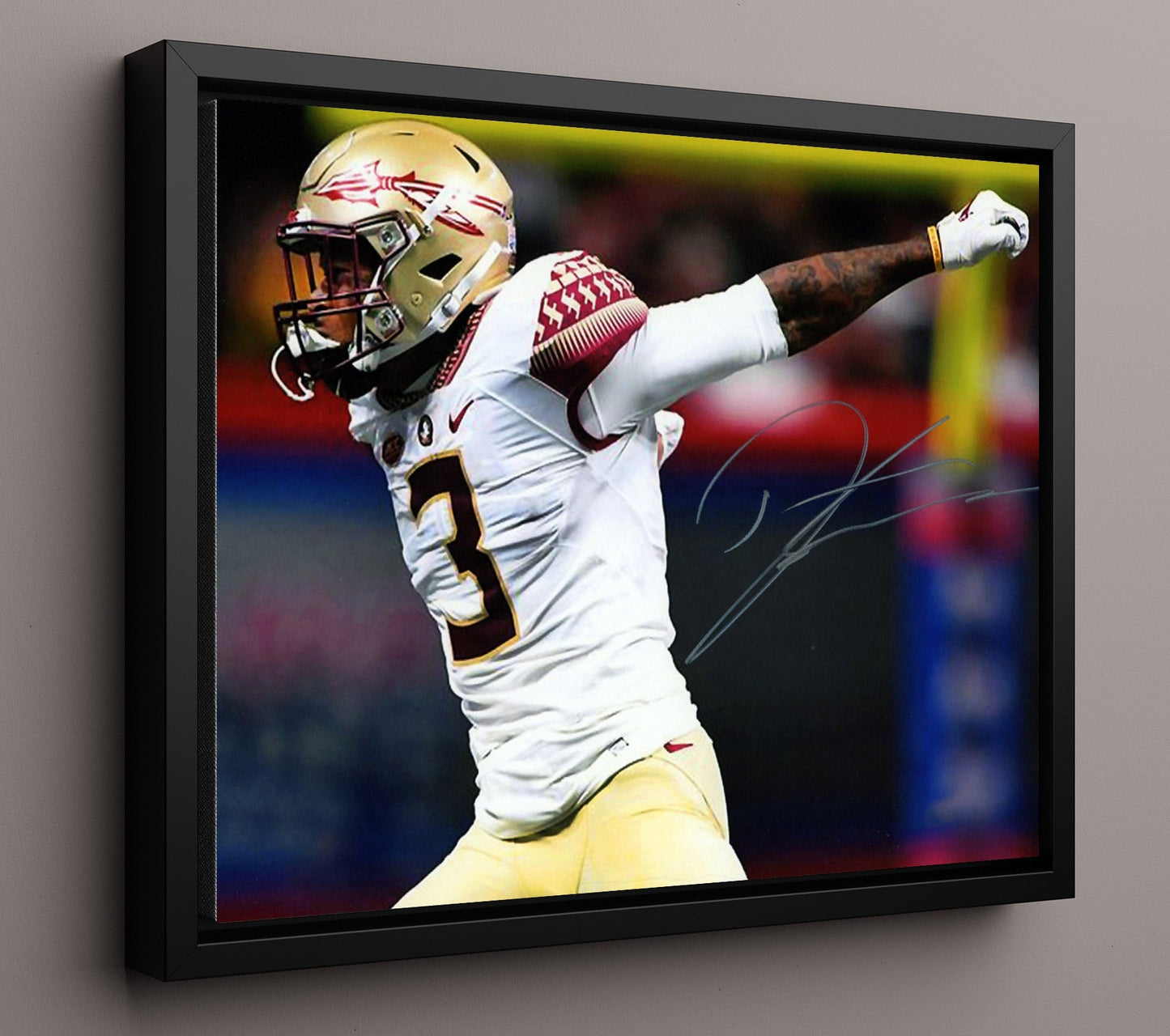 Florida State Football - Derwin James Defensive Celebration 8x10 Framed Canvas college football wall art