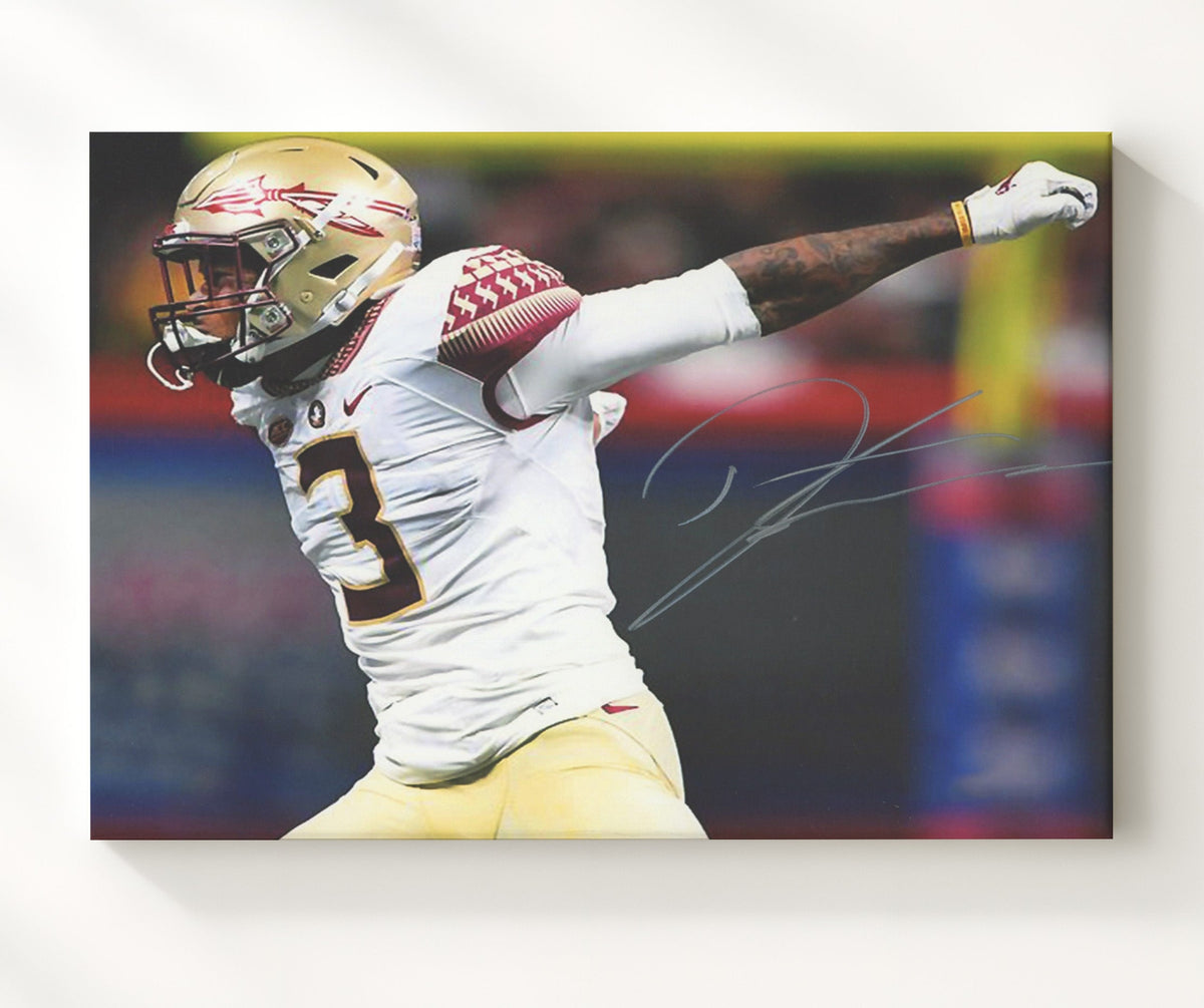 Florida State Football - Derwin James Defensive Celebration 8x10 Canvas college football wall art