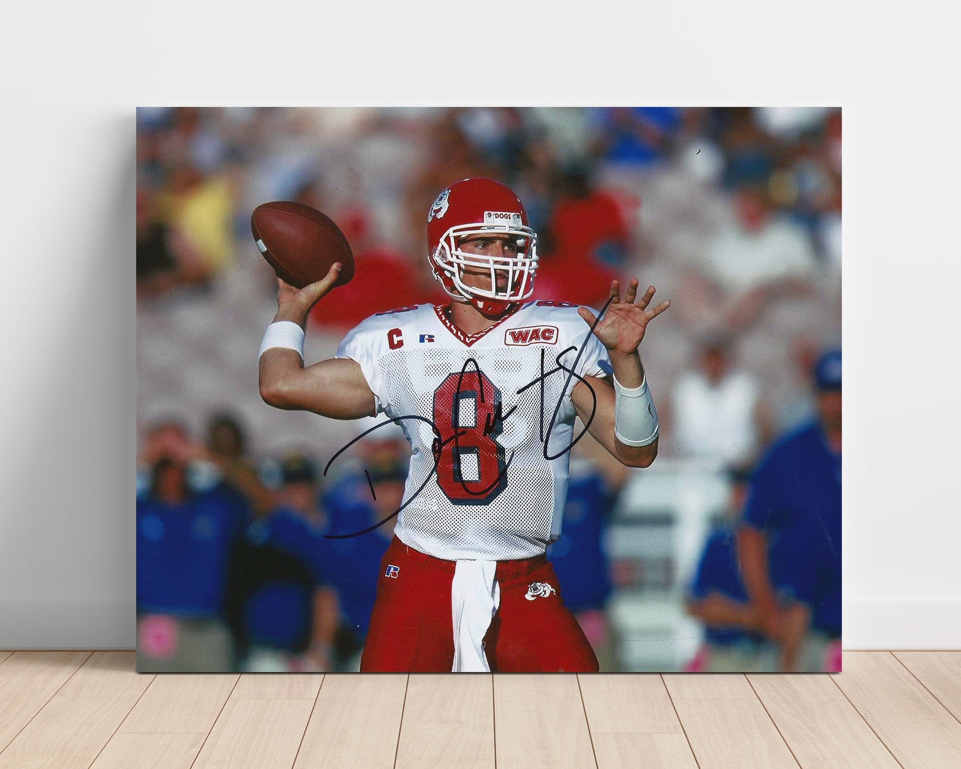 Fresno State Football - David Carr Passing Motion 8x10 Unframed Print college football wall art