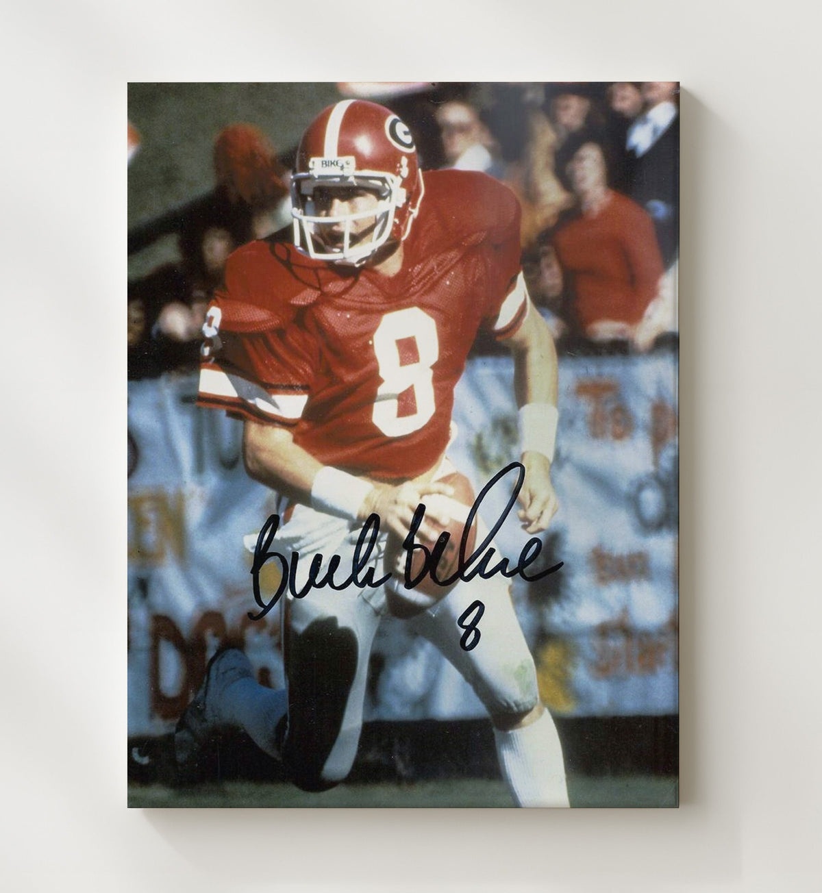 Georgia - Buck Belue Bulldog Breakaway 8x10 Canvas college football wall art