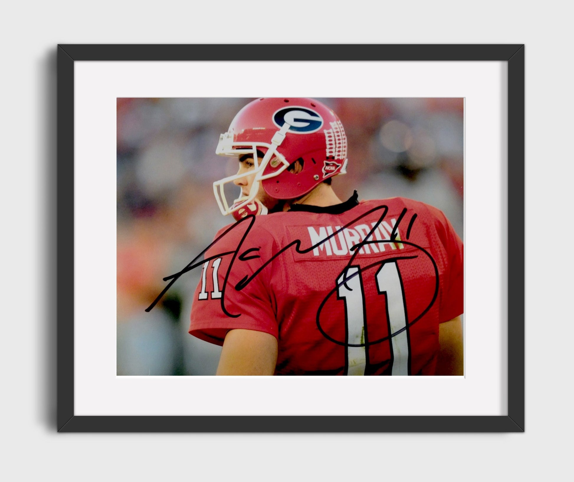 Georgia Football - Aaron Murray Field General Passing Moment 8x10 Gallery Frame college football wall art