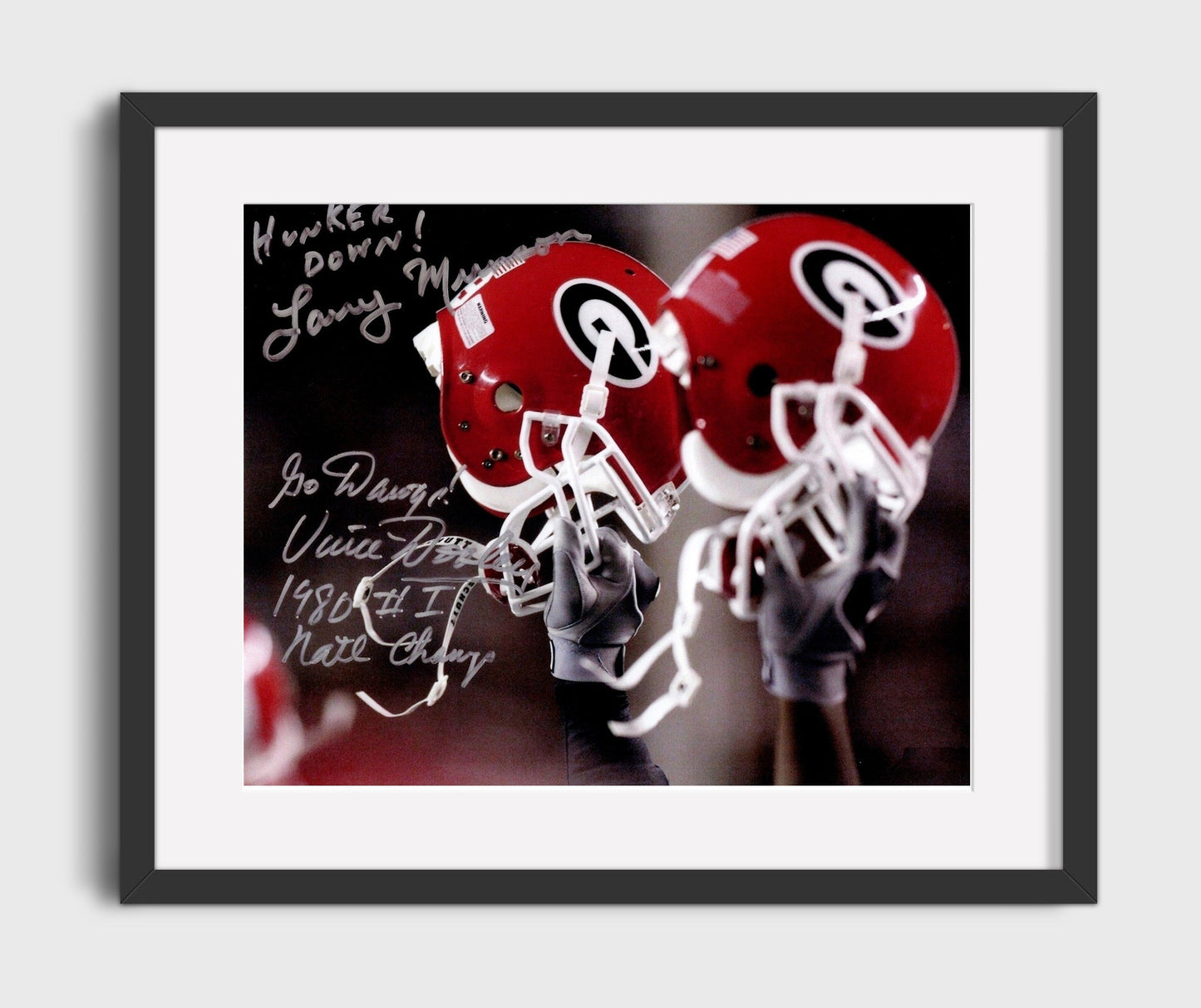 Georgia Football - Dooley and Munson Helmet Tribute 8x10 Gallery Frame college football wall art