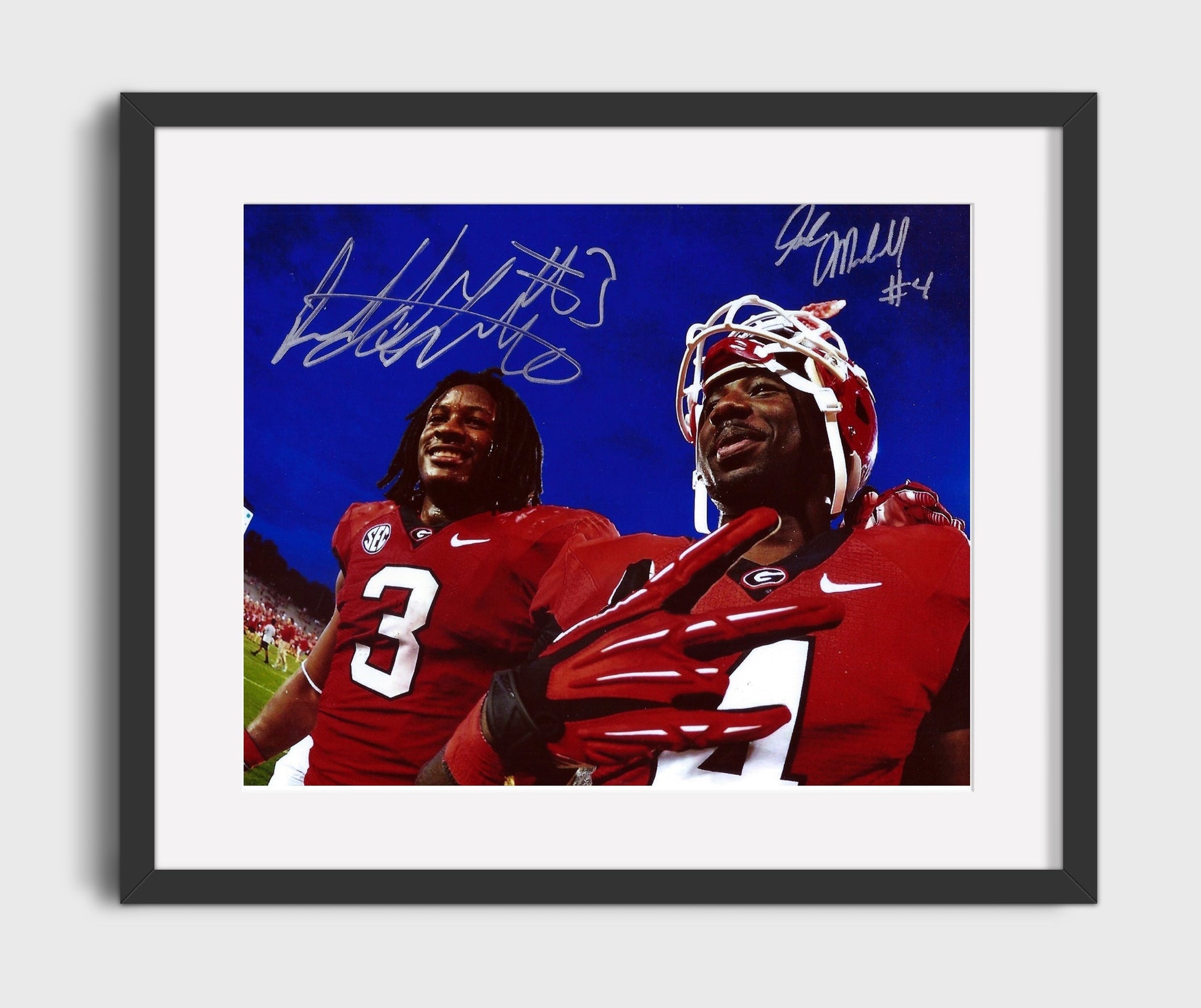 Georgia Football - Gurley and Michel Dynamic Backfield Duo 8x10 Gallery Frame college football wall art