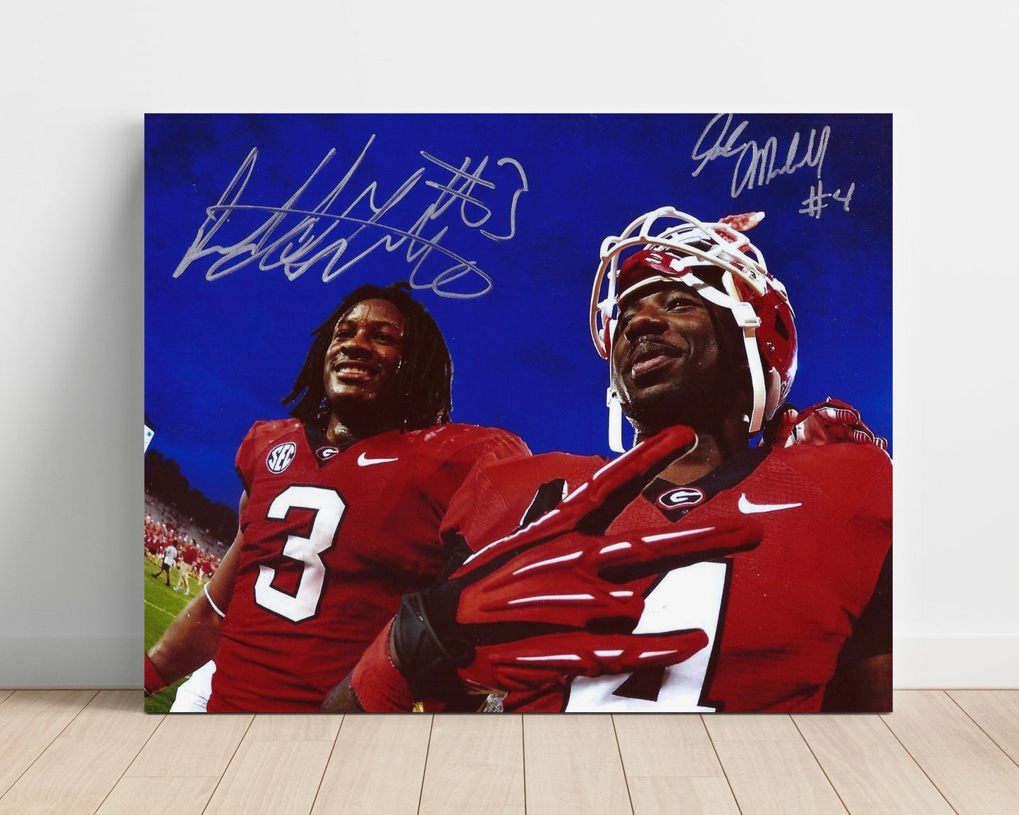 Georgia Football - Gurley and Michel Dynamic Backfield Duo 8x10 Unframed Print college football wall art