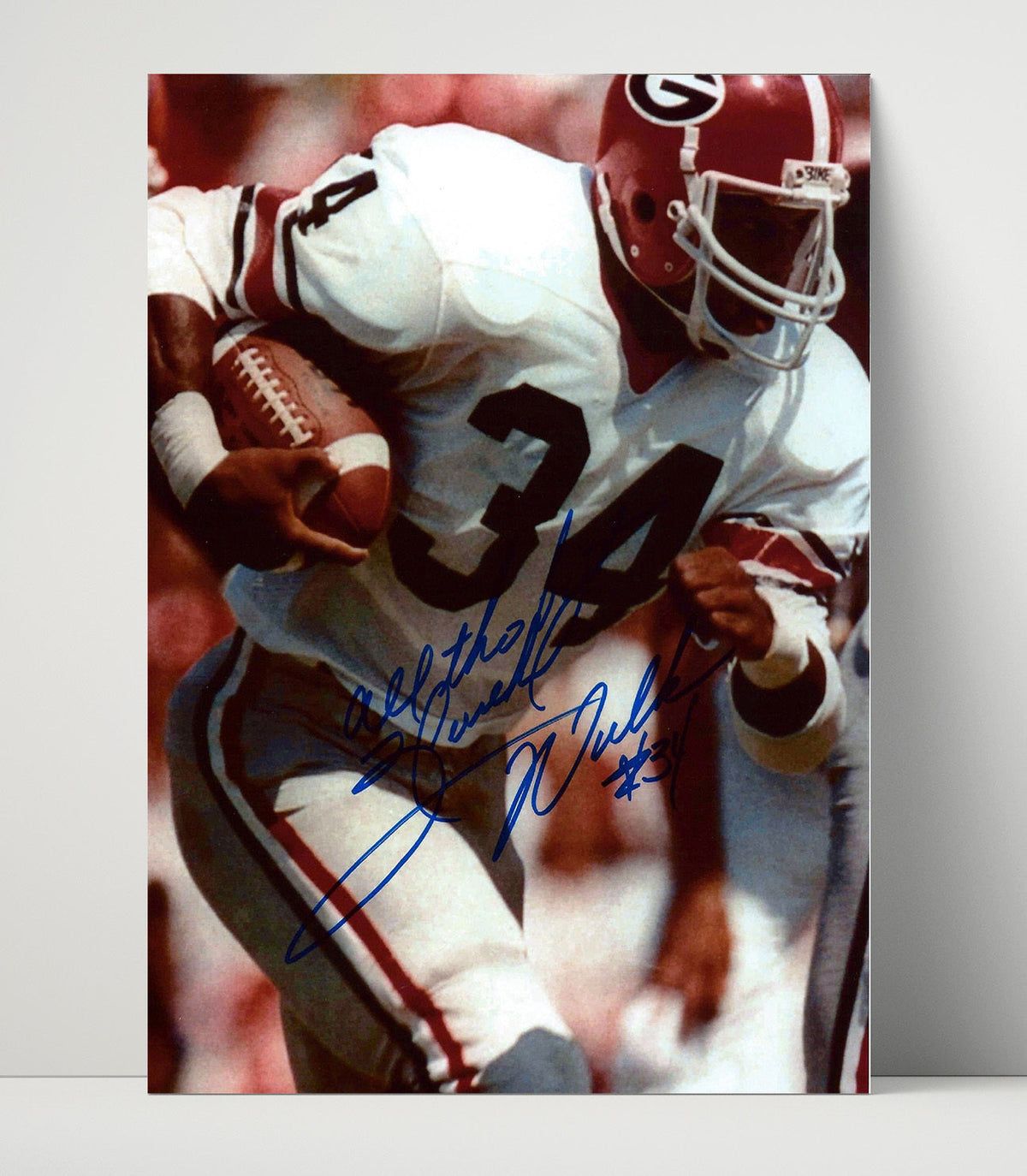 Georgia Football - Herschel Walker Power Run Action 8x10 Unframed Print college football wall art