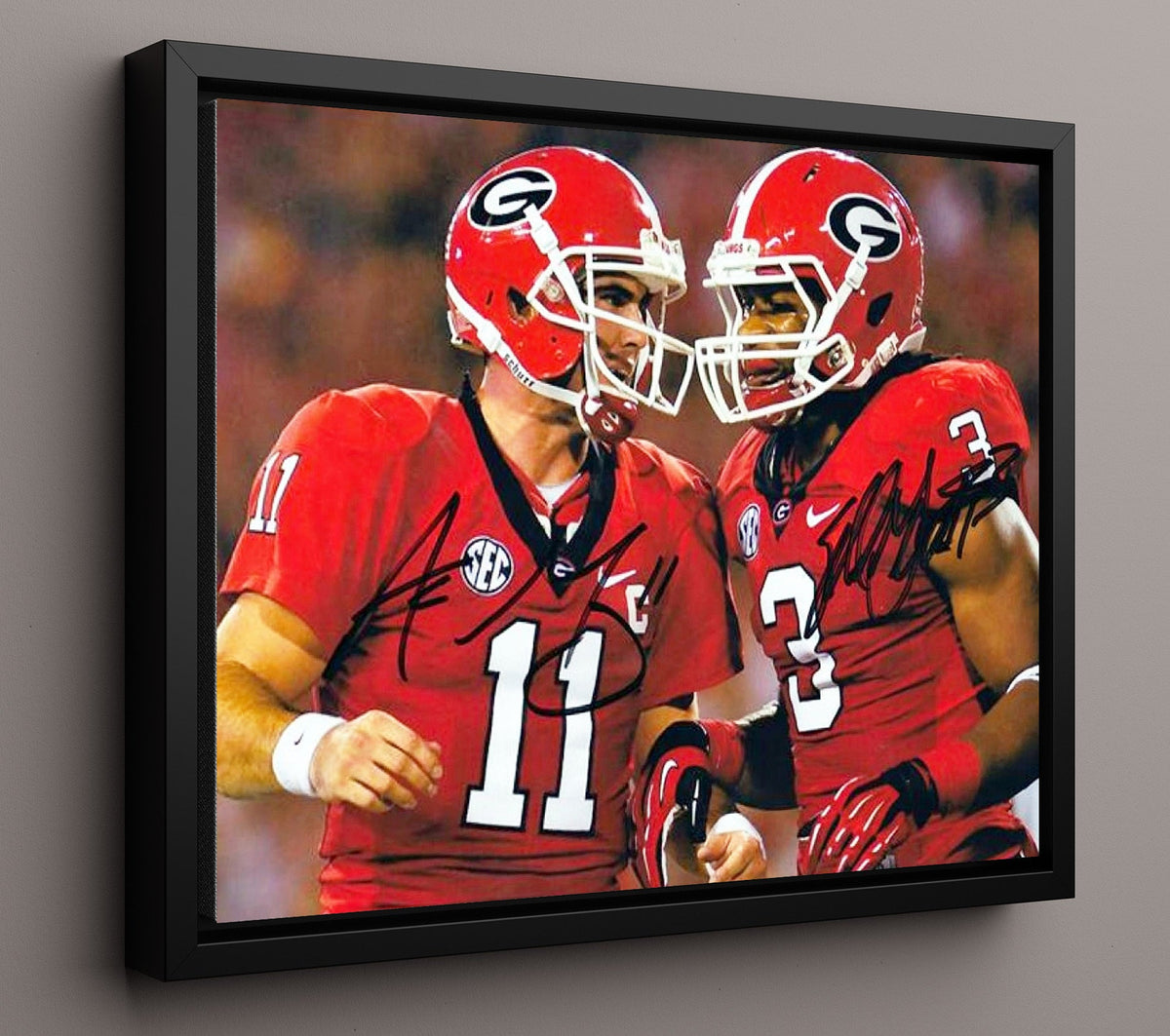 Georgia Football - Murray and Gurley Offensive Duo 8x10 Framed Canvas college football wall art