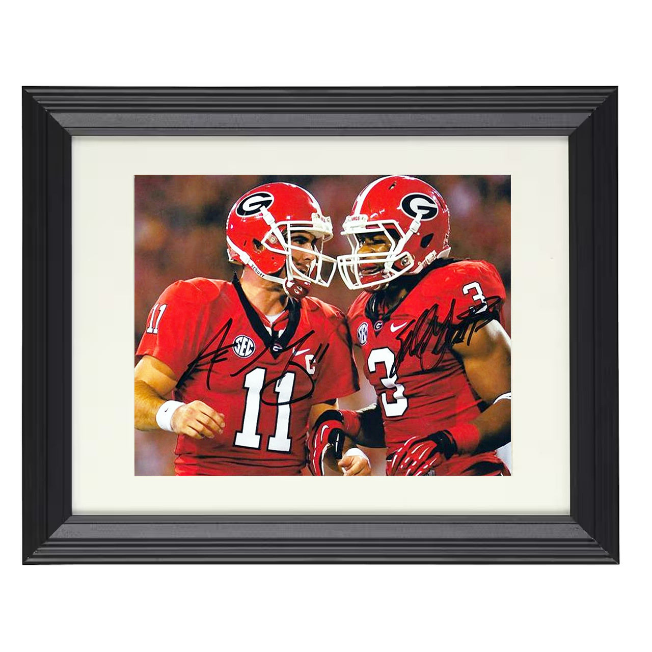 Georgia Football - Murray and Gurley Offensive Duo 8x10 Beveled Frame college football wall art