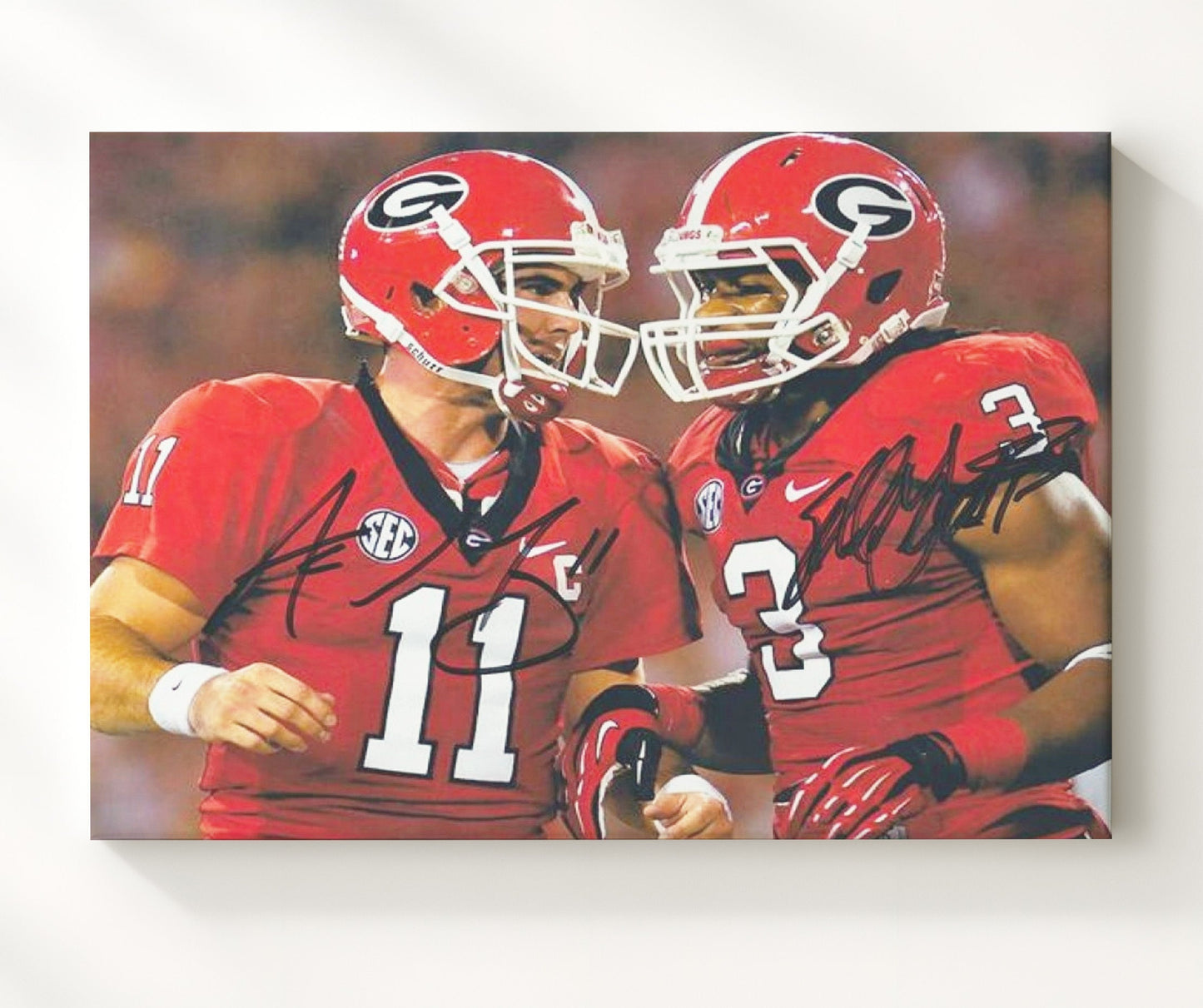 Georgia Football - Murray and Gurley Offensive Duo 8x10 Canvas college football wall art