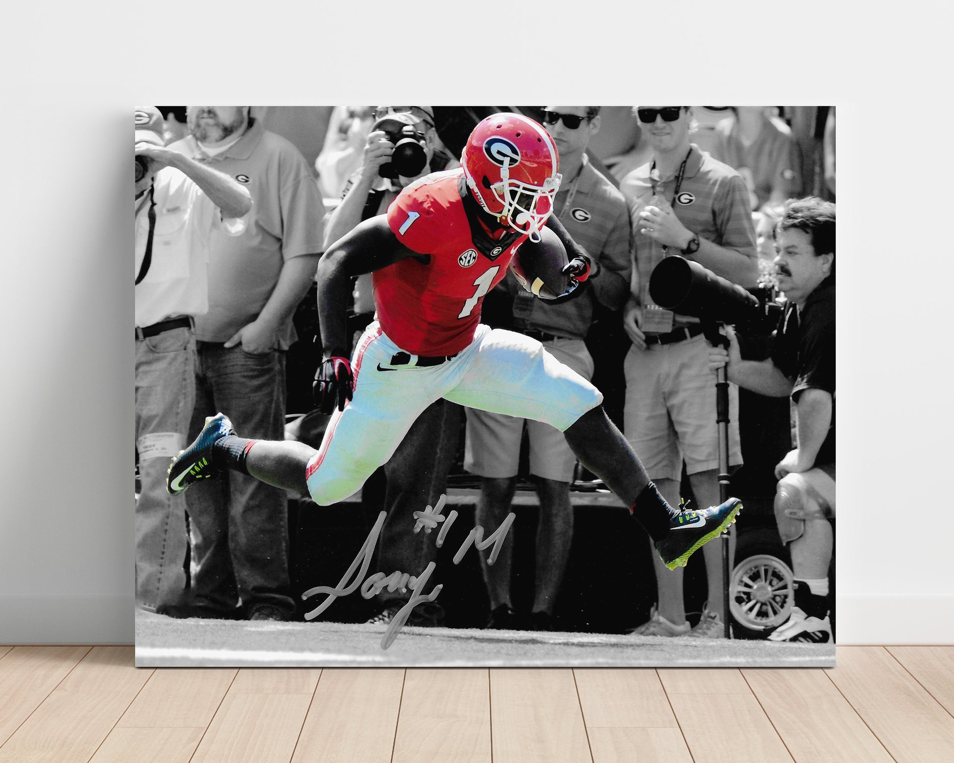 Georgia Football - Sony Michel Breakaway Sprint Highlight 8x10 Unframed Print college football wall art