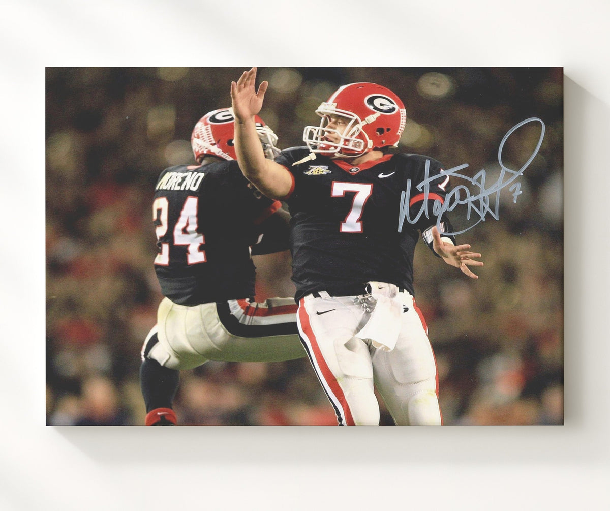 Georgia Football - Stafford and Moreno Backfield Duo 8x10 Canvas college football wall art