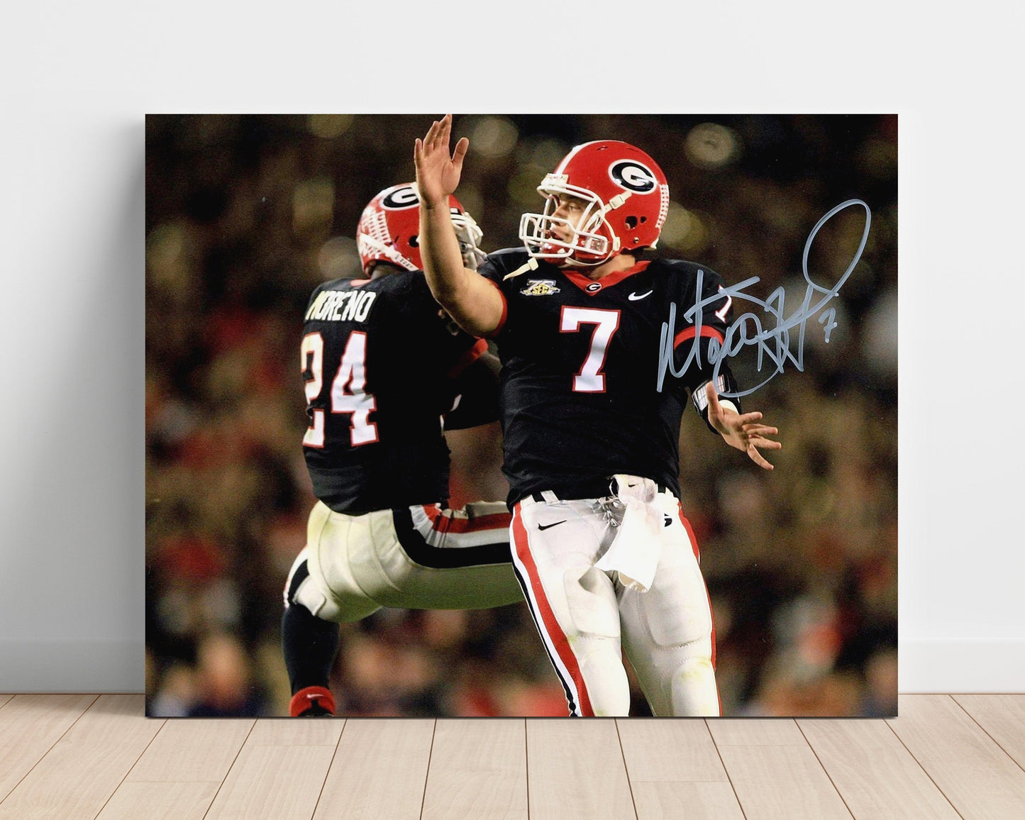 Georgia Football - Stafford and Moreno Backfield Duo 8x10 Unframed Print college football wall art