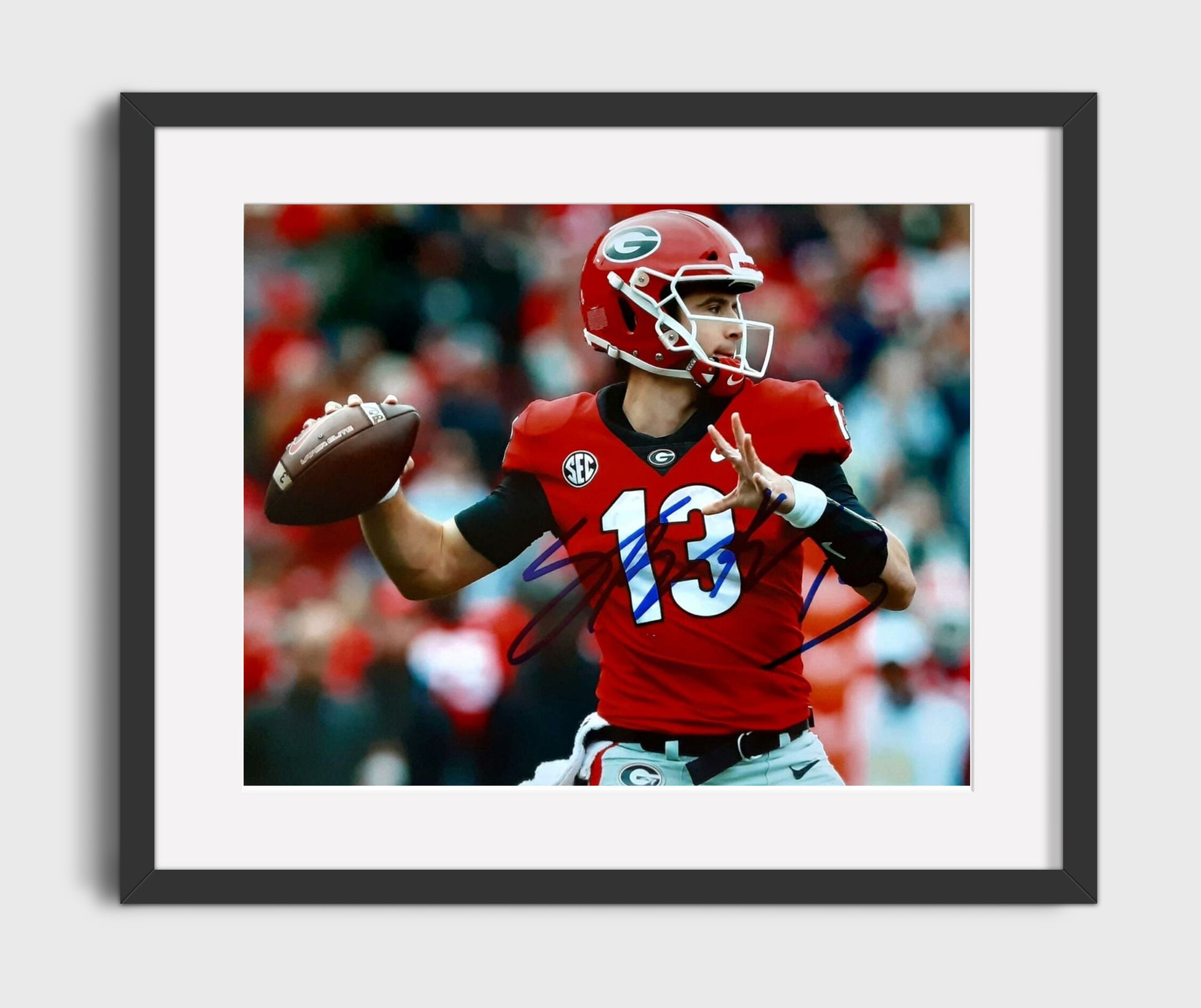 Georgia Football - Stetson Bennett Passing Pose 8x10 Gallery Frame college football wall art