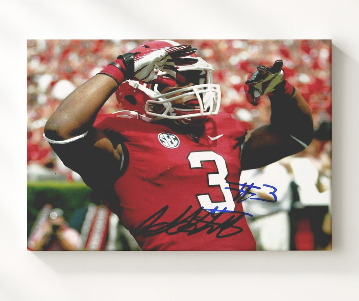 Georgia Football - Todd Gurley Explosive Breakaway Run 8x10 Canvas college football wall art