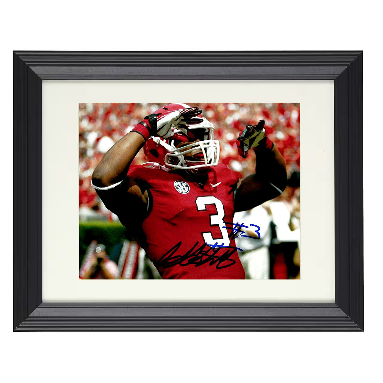 Georgia Football - Todd Gurley Explosive Breakaway Run 8x10 Beveled Frame college football wall art